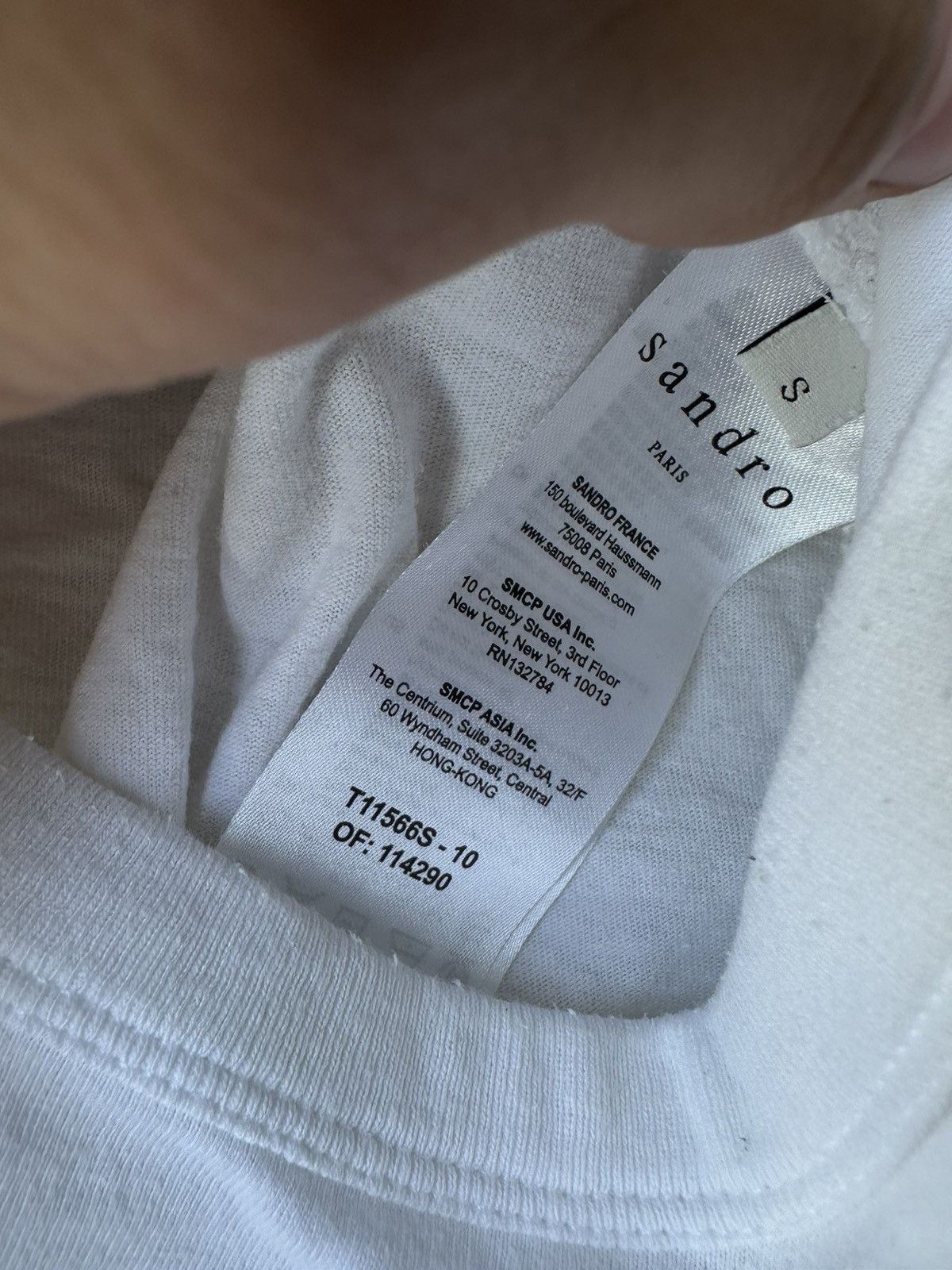 Sandro 🚨SANDRO LUXURY RARE WHITE TEE SLEEVE LOGO BLANK Size US S / EU 44-46 / 1 - 6 Thumbnail