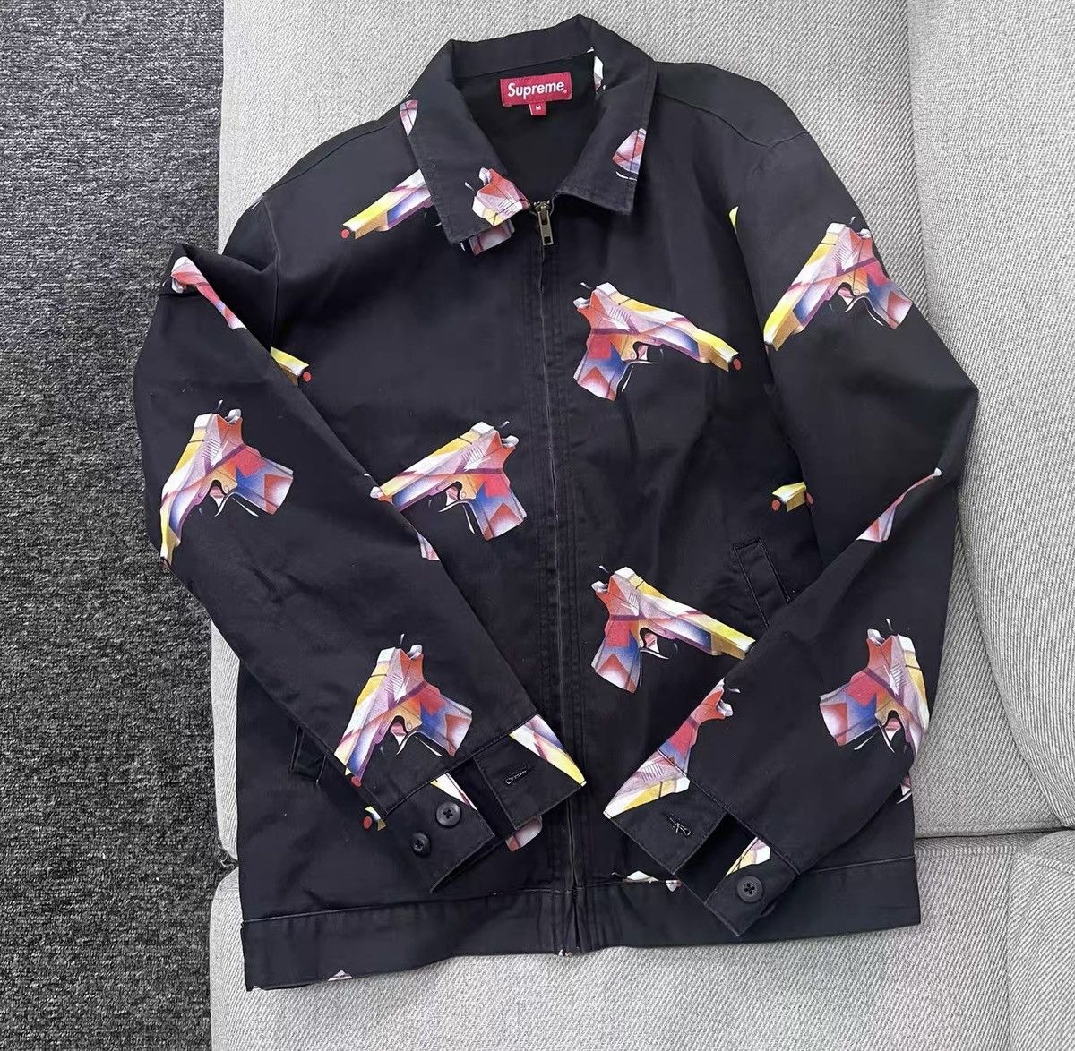 Supreme Supreme Eye of Horus Denim Hooded Work Jacket FW13 | Grailed