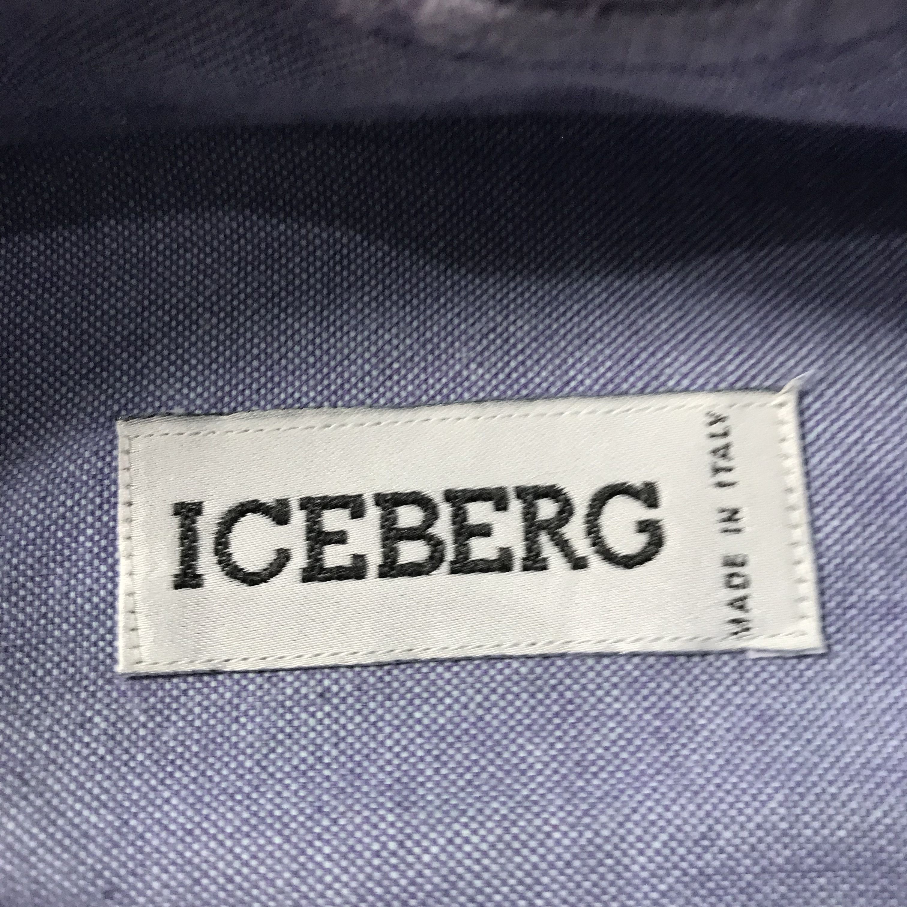 Iceberg Vintage Iceberg italy Blue Oxford Shirt Chambray Size US L / EU 52-54 / 3 - 3 Thumbnail