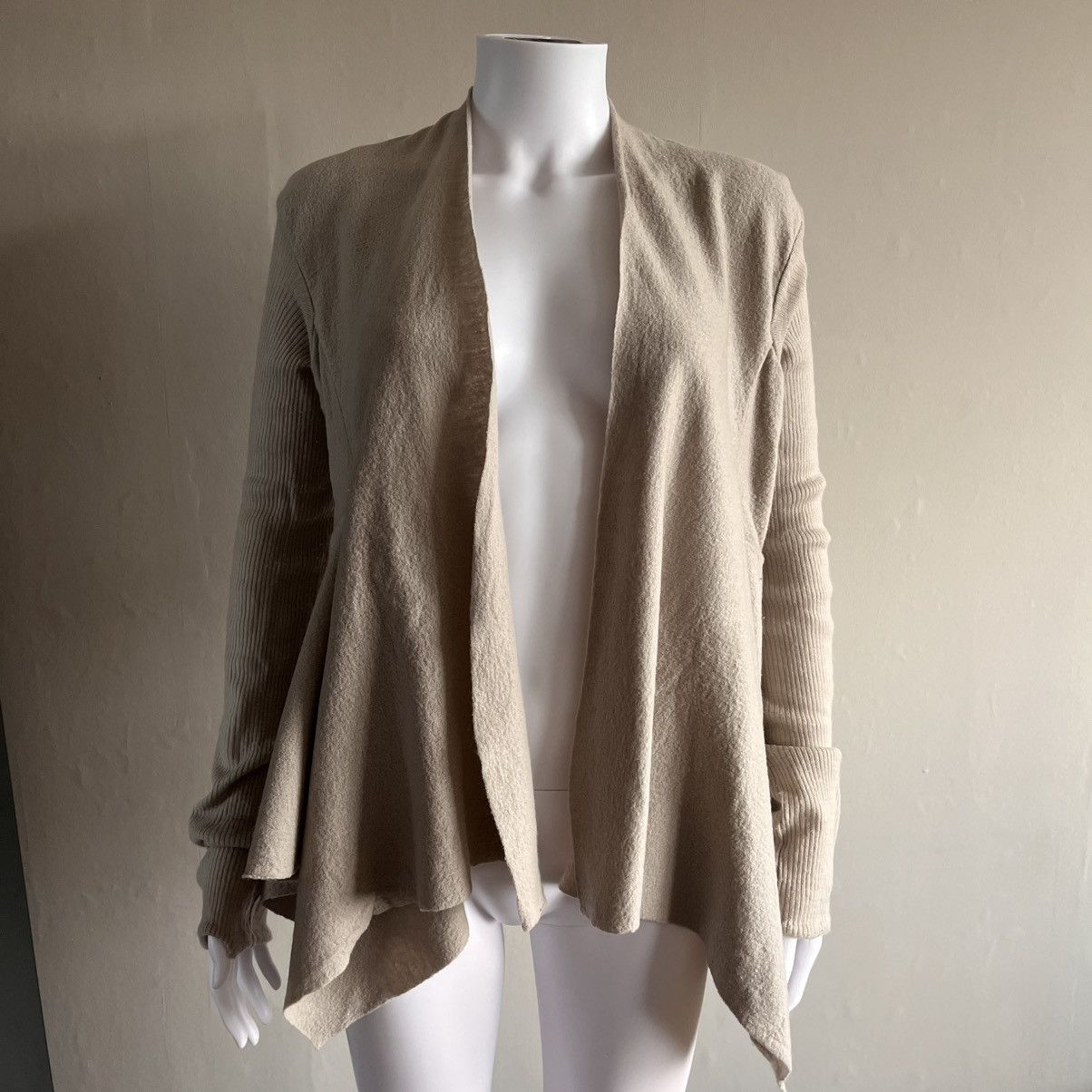 Rick Owens Rick Owens SS06 Tungsten Boiled Wool Vintage Pearl Cardigan Size M / US 6-8 / IT 42-44 - 4 Thumbnail