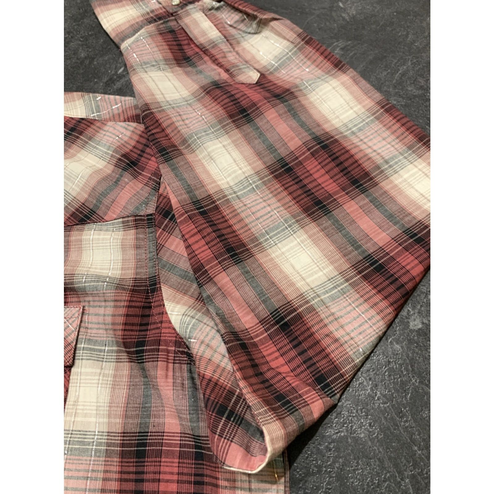 Wrangler VINTAGE Wrangler Western Shirt Mens XL Long Sleeve Plaid Button-Up Casual Cowboy Rodeo Red White Size US XL / EU 56 / 4 - 2 Thumbnail