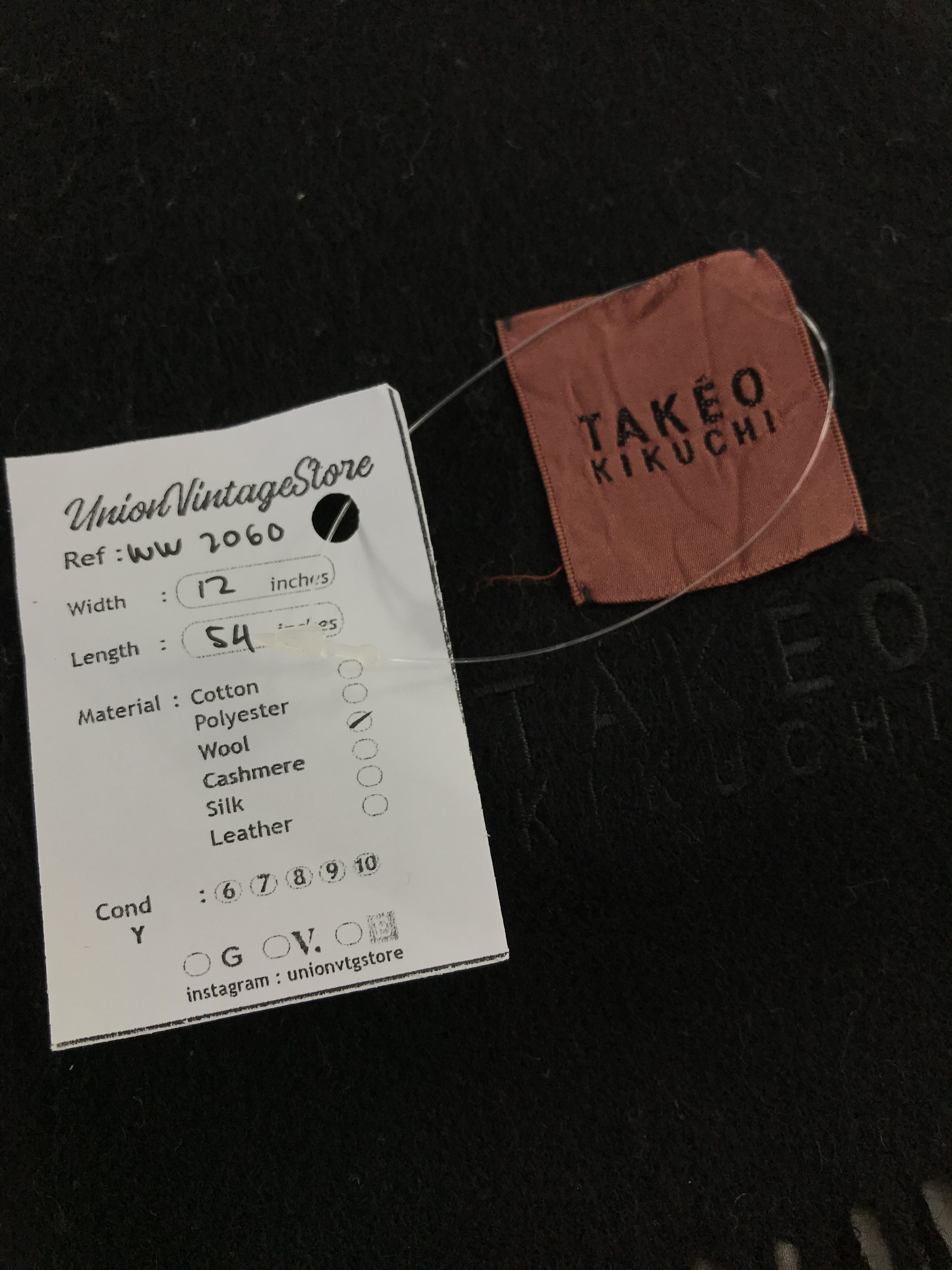 Takeo Kikuchi × Vintage Takeo Kikuchi Scarf / Muffler / Neckwear - WW2060 Size ONE SIZE - 4 Thumbnail