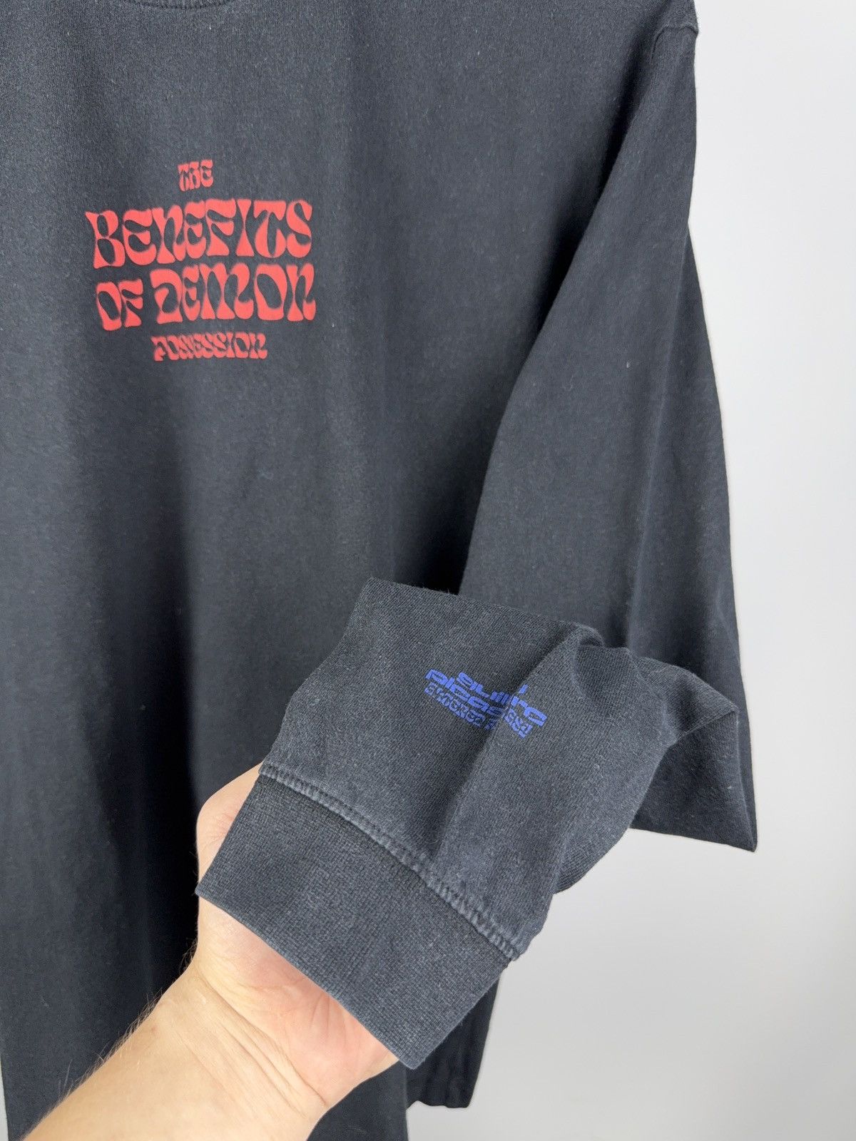 Edwin Edwin “Benefits of Demon Possession” Long Sleeve Tee S Size US S / EU 44-46 / 1 - 5 Thumbnail