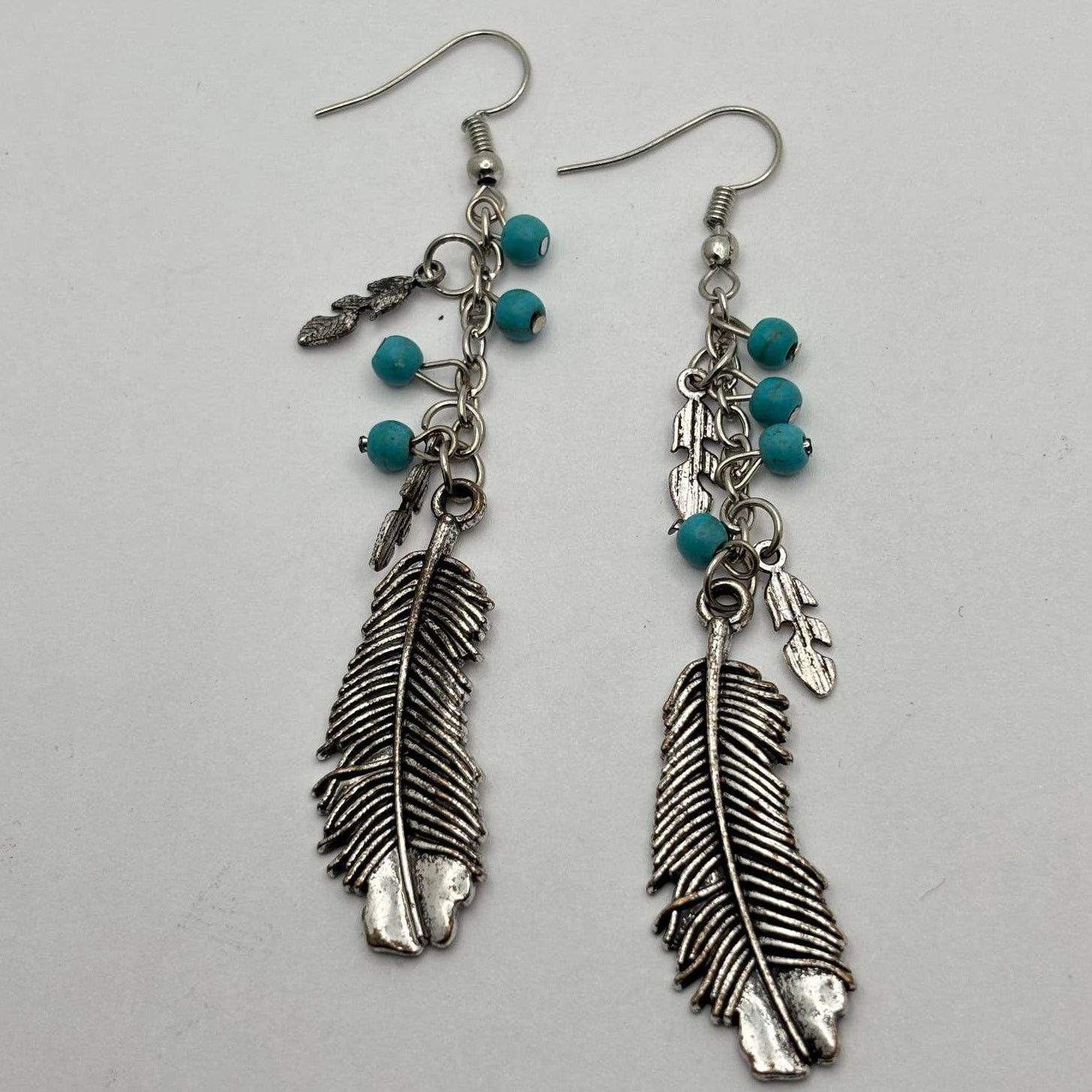 Other Vintage Silver & blue western earrings Size ONE SIZE - 1 Thumbnail