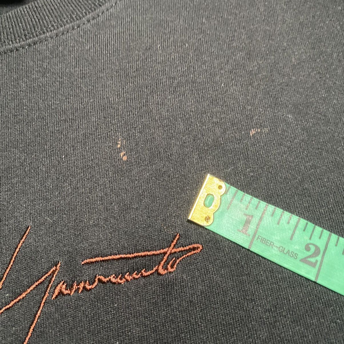 New Era × Yohji Yamamoto New Era X Yohji Yamamoto Signature Spellout Longsleeve Tee Size US M / EU 48-50 / 2 - 16 Thumbnail