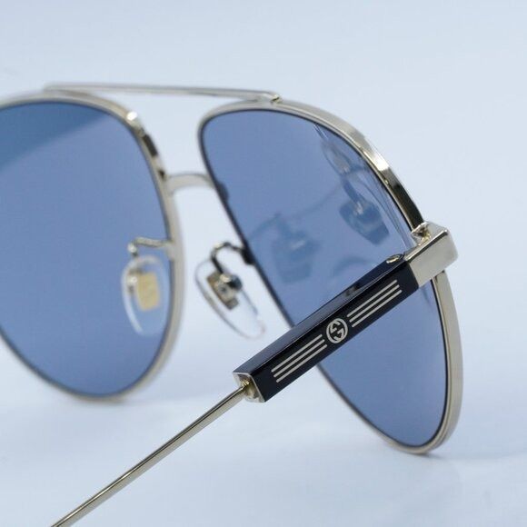 Gucci Gucci GG1311S 003 Sunglasses Gold Aviator Frame, Grey Lenses Size ONE SIZE - 5 Thumbnail