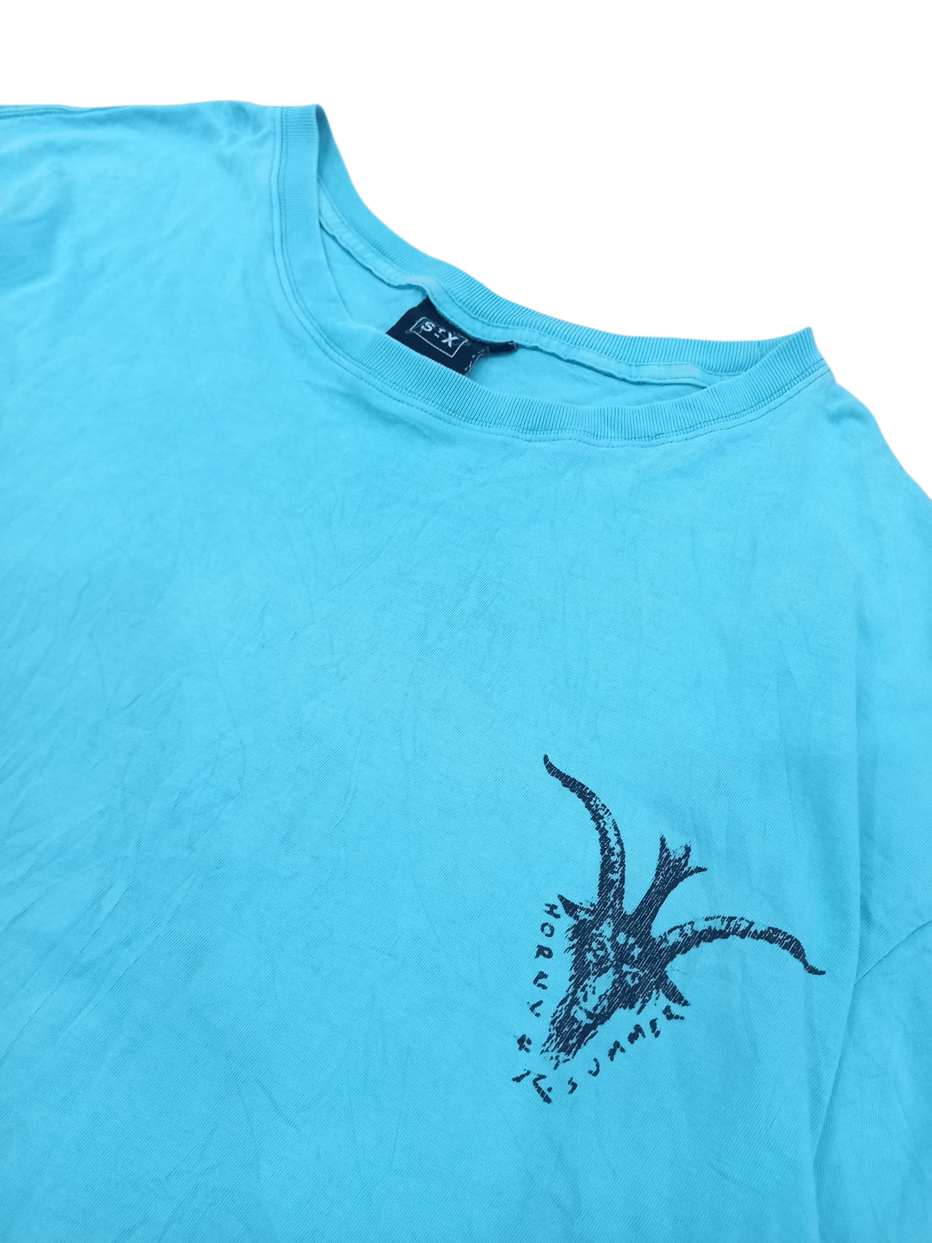 Rusty Vintage Rusty x Six "Horny For Summer" Baphomet Backhit Tee Size US XL / EU 56 / 4 - 4 Thumbnail