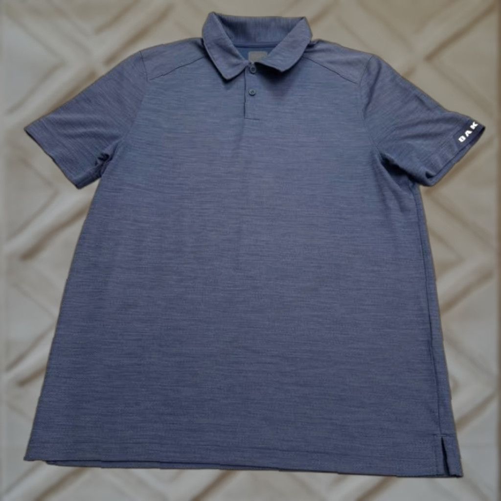 Oakley VINTAGE: No — Oakley Performance Golf Polo Shirt Mens Medium Heather Blue Activewear Athletic Size US M / EU 48-50 / 2 - 1 Thumbnail