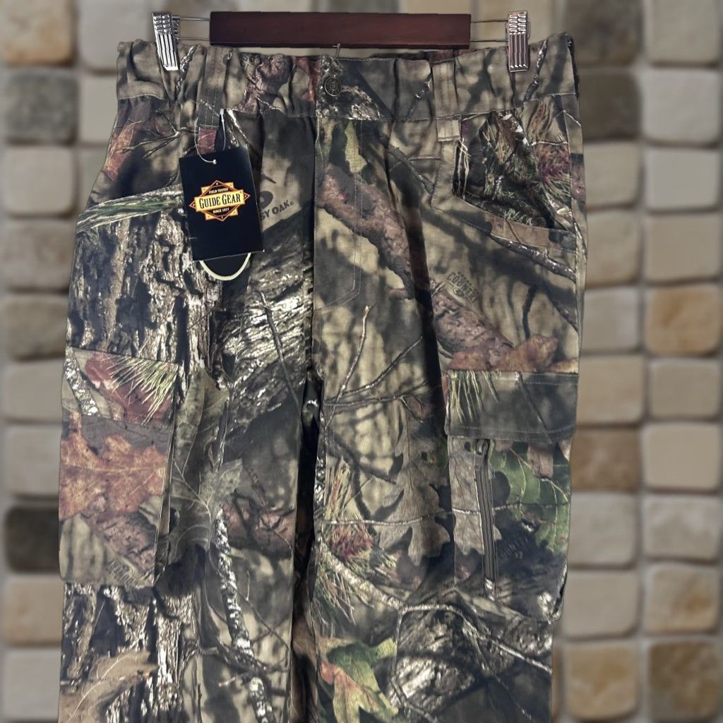 Vintage Guide Gear Pants Mens Large Camouflage Mossy Oak Camo Hunting Outdoor Cargo Size US 33 - 1 Thumbnail