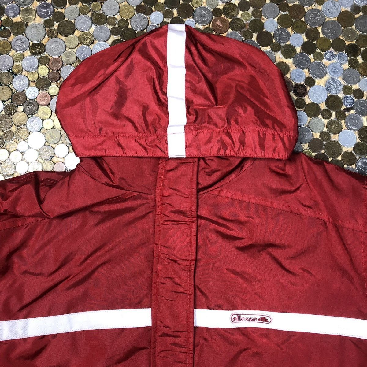 Ellesse Ellesse red classic jacket puffer winter down 90s Size L / US 10 / IT 46 - 4 Thumbnail