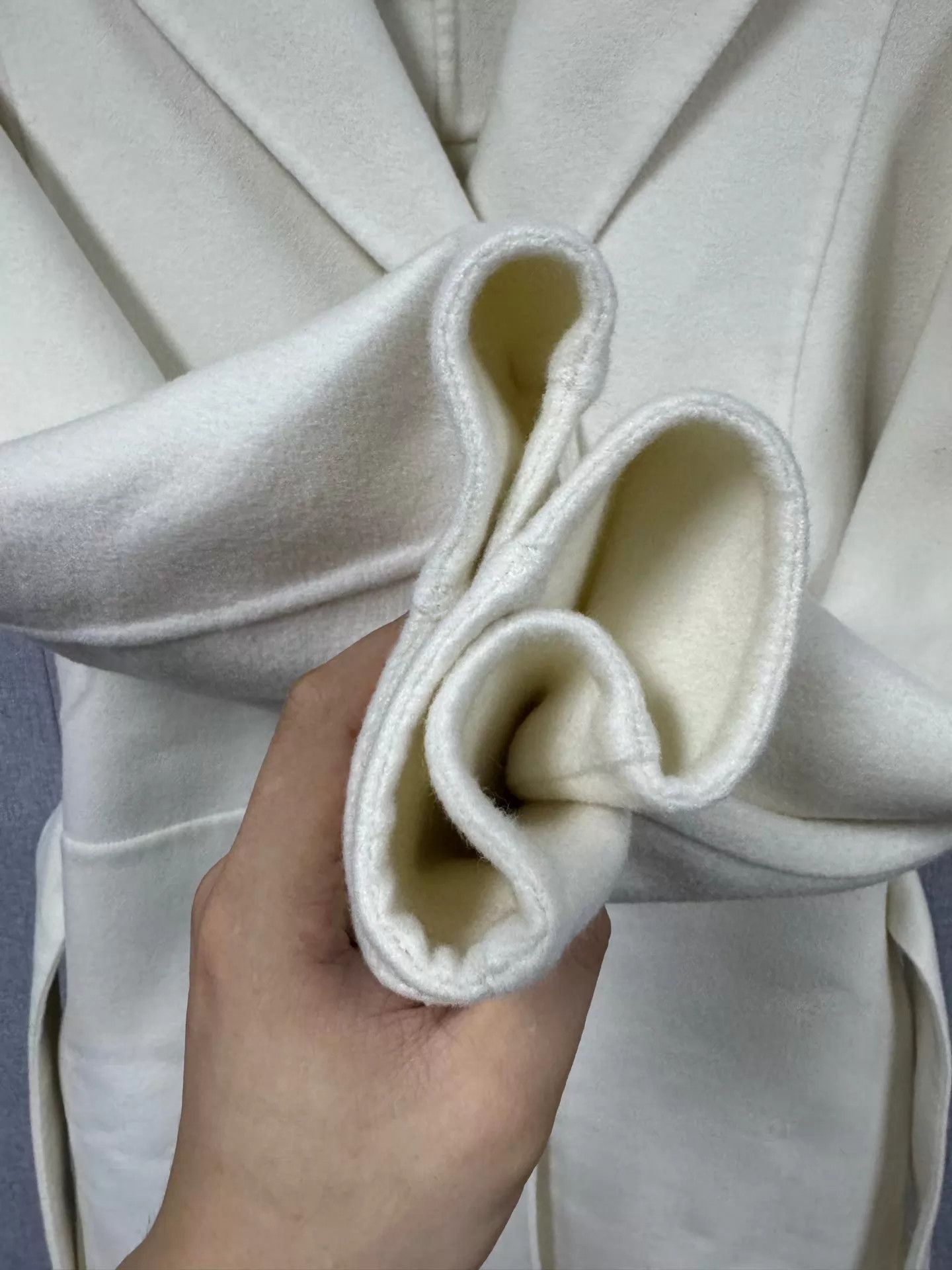 Hermes Hermès cashmere coat white 36 worn once like new Size XS / US 0-2 / IT 36-38 - 7 Thumbnail