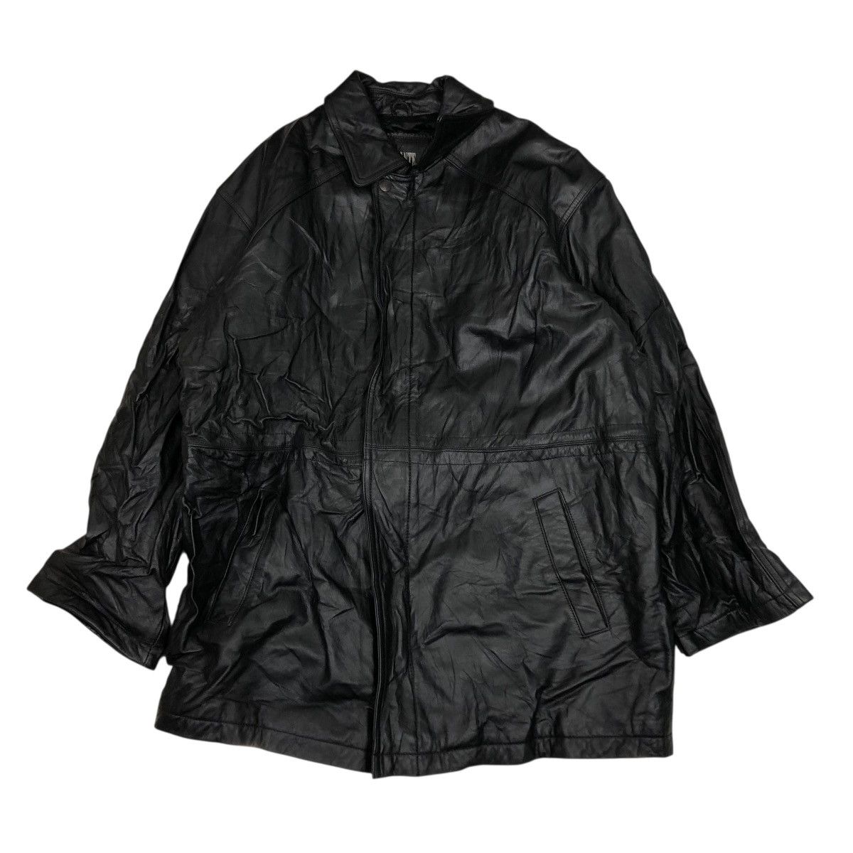 Japanese Brand 🔥VINTAGE BIKER LEATHER JACKET DURANTE BLANKET ISSEY MIYAKE Size US L / EU 52-54 / 3 - 1 Thumbnail