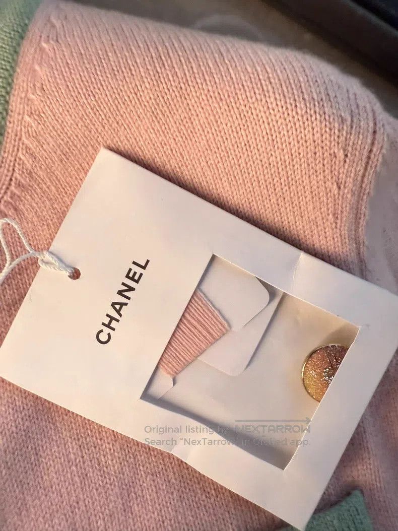 Chanel Chanel 24c pink green 100% cashmere cardigan coat Size XS / US 0-2 / IT 36-38 - 6 Thumbnail