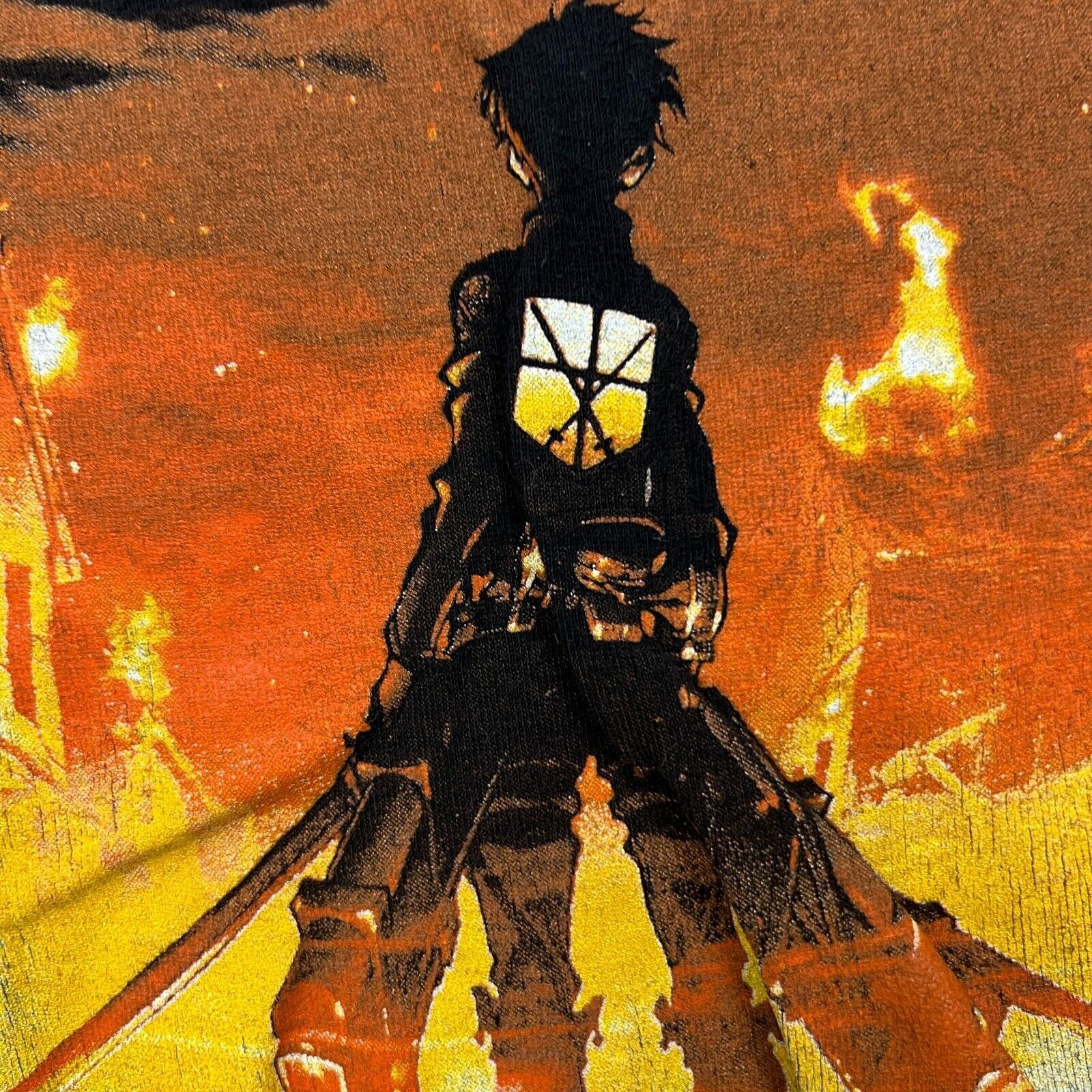 Anime × Japanese Brand Attack On Titan T Shirt Small Eren Yeager Graphic Anime Tee Size US S / EU 44-46 / 1 - 3 Thumbnail
