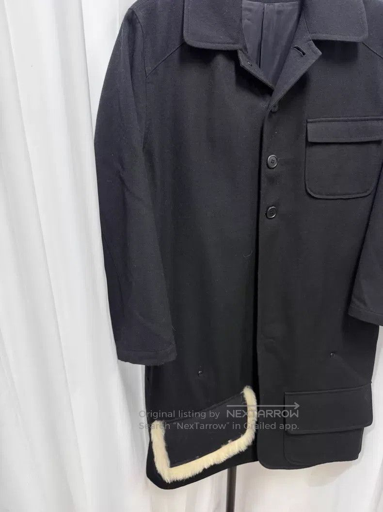 Yohji Yamamoto Yohji Yamamoto 90s mainline plush patchwork wool coat Size US M / EU 48-50 / 2 - 2 Thumbnail