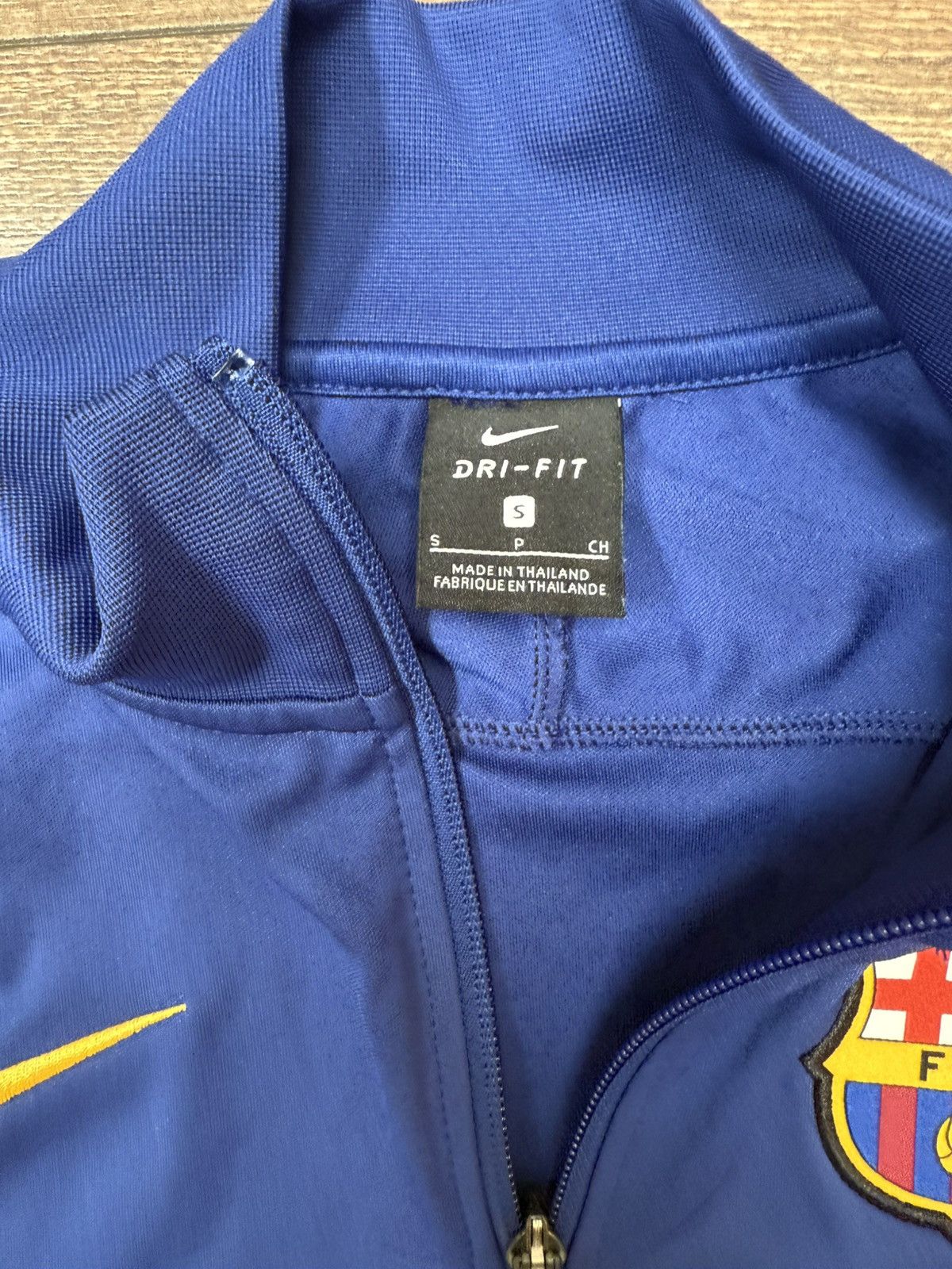 Nike Vintage FC Barcelona Nike Zip up Drill Track Jacket Size US S / EU 44-46 / 1 - 3 Thumbnail
