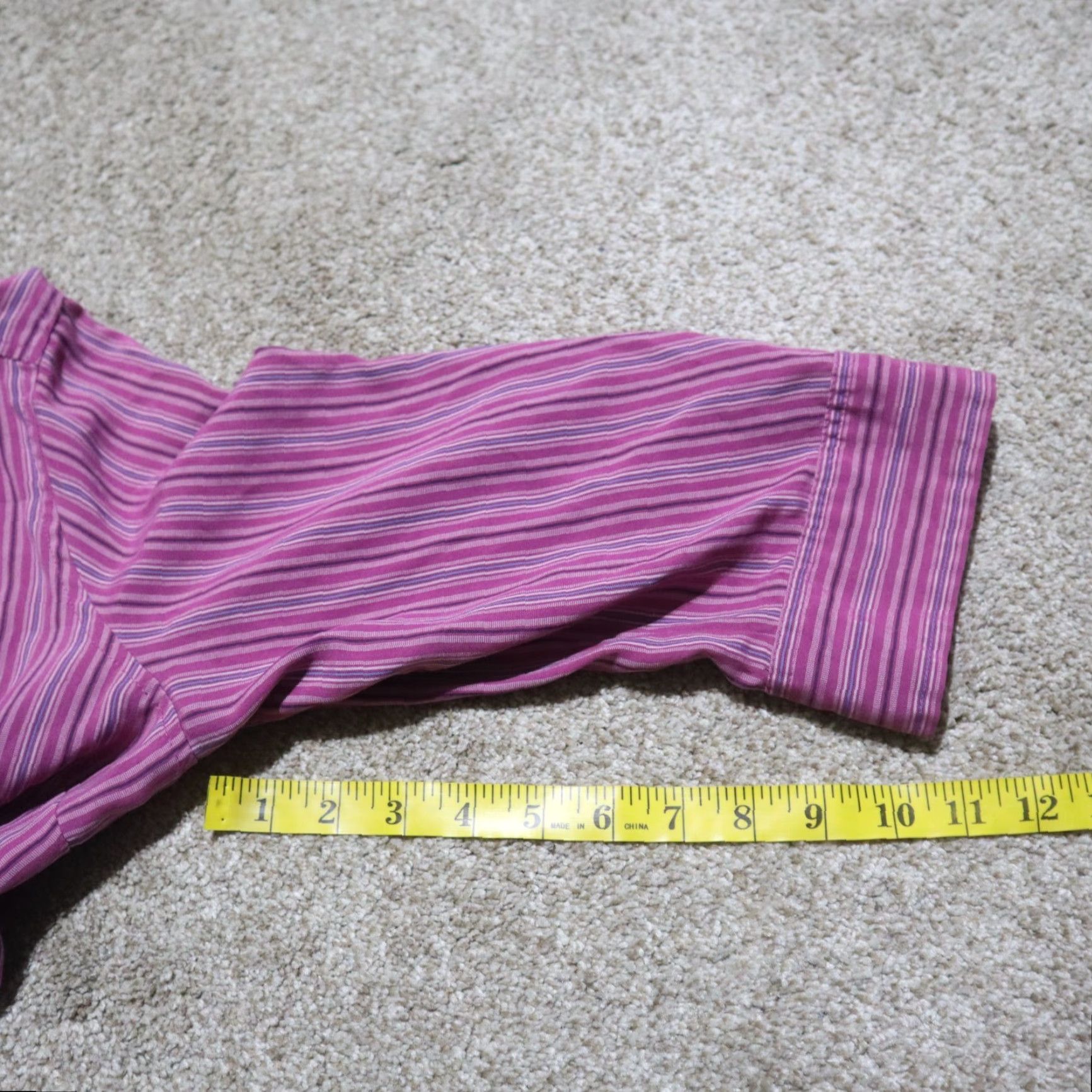 Croft & Barrow CROFT & BARROW Shirt Women's Size XL Purple Striped Button Up Long Sleeve Casual Size XL / US 12-14 / IT 48-50 - 7 Thumbnail