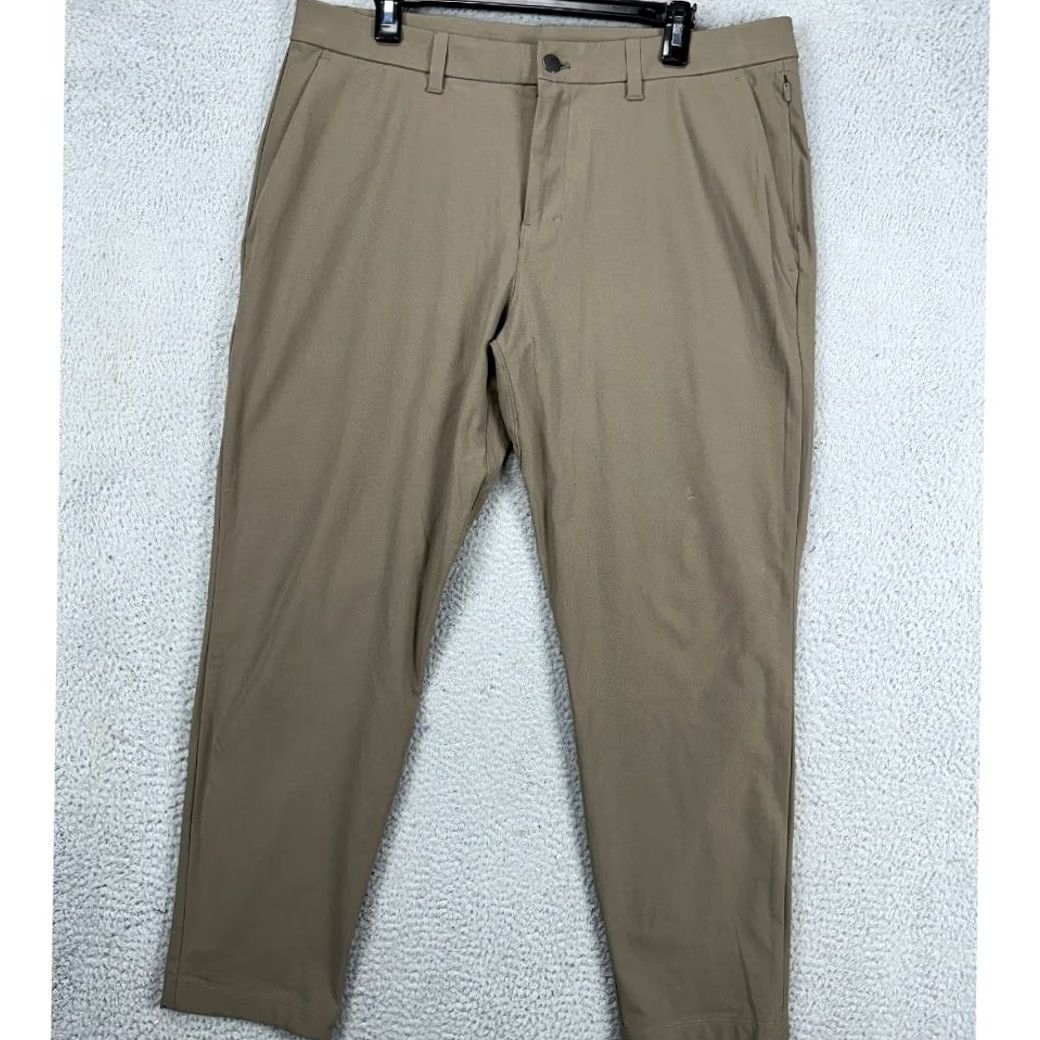 Lululemon Lululemon ABC Golf Pants Mens 36 Tan Flat Front Straight Leg Stretch Pocket Logo Size US 36 / EU 52 - 2 Thumbnail