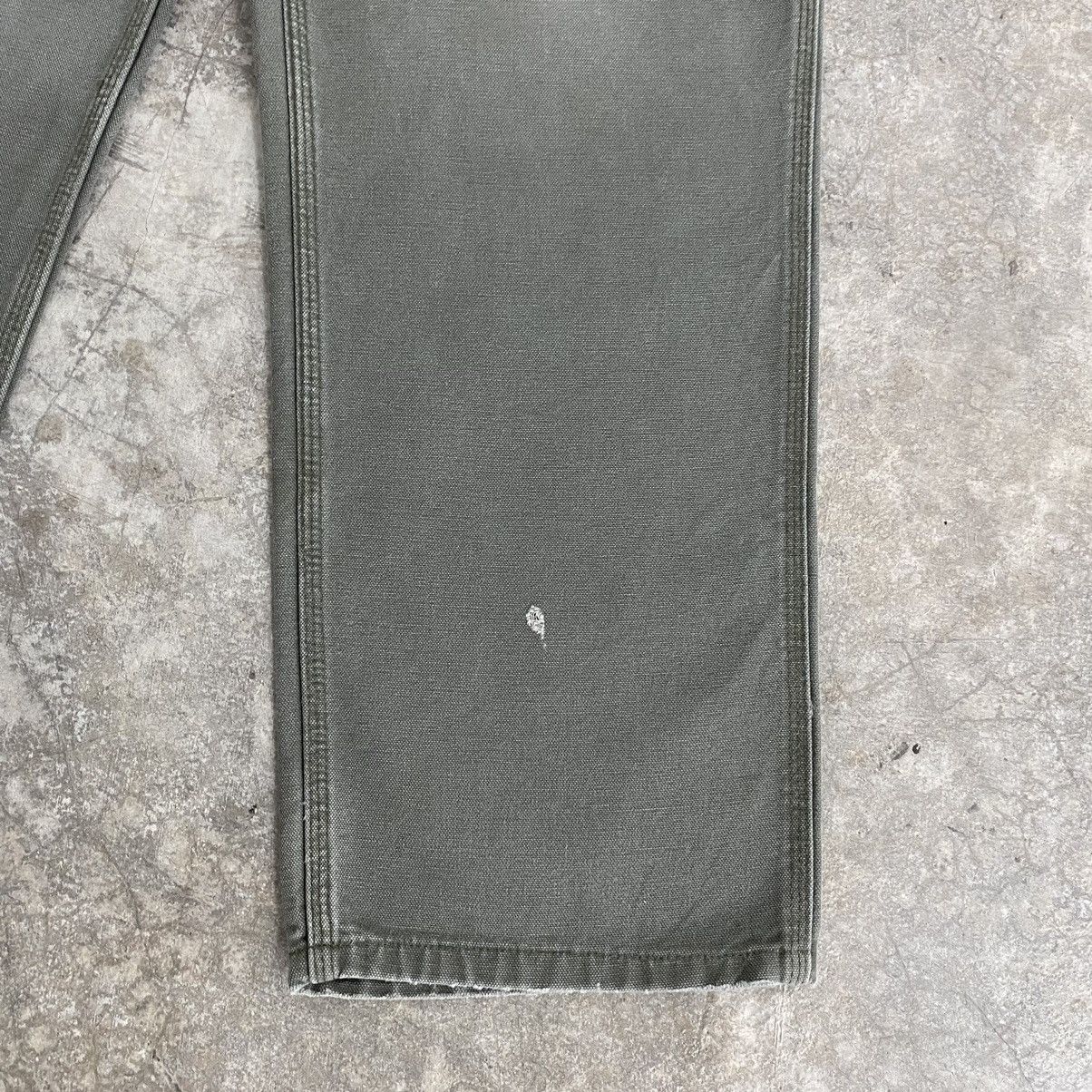 Carhartt Vintage Carhartt Faded Moss Green Carpenter Work Pants Size US 33 - 9 Thumbnail