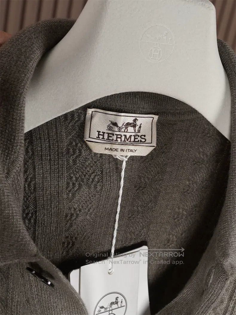Hermes Hermes Double Strand Thick Twisted Cashmere Sweater Size US XL / EU 56 / 4 - 3 Thumbnail
