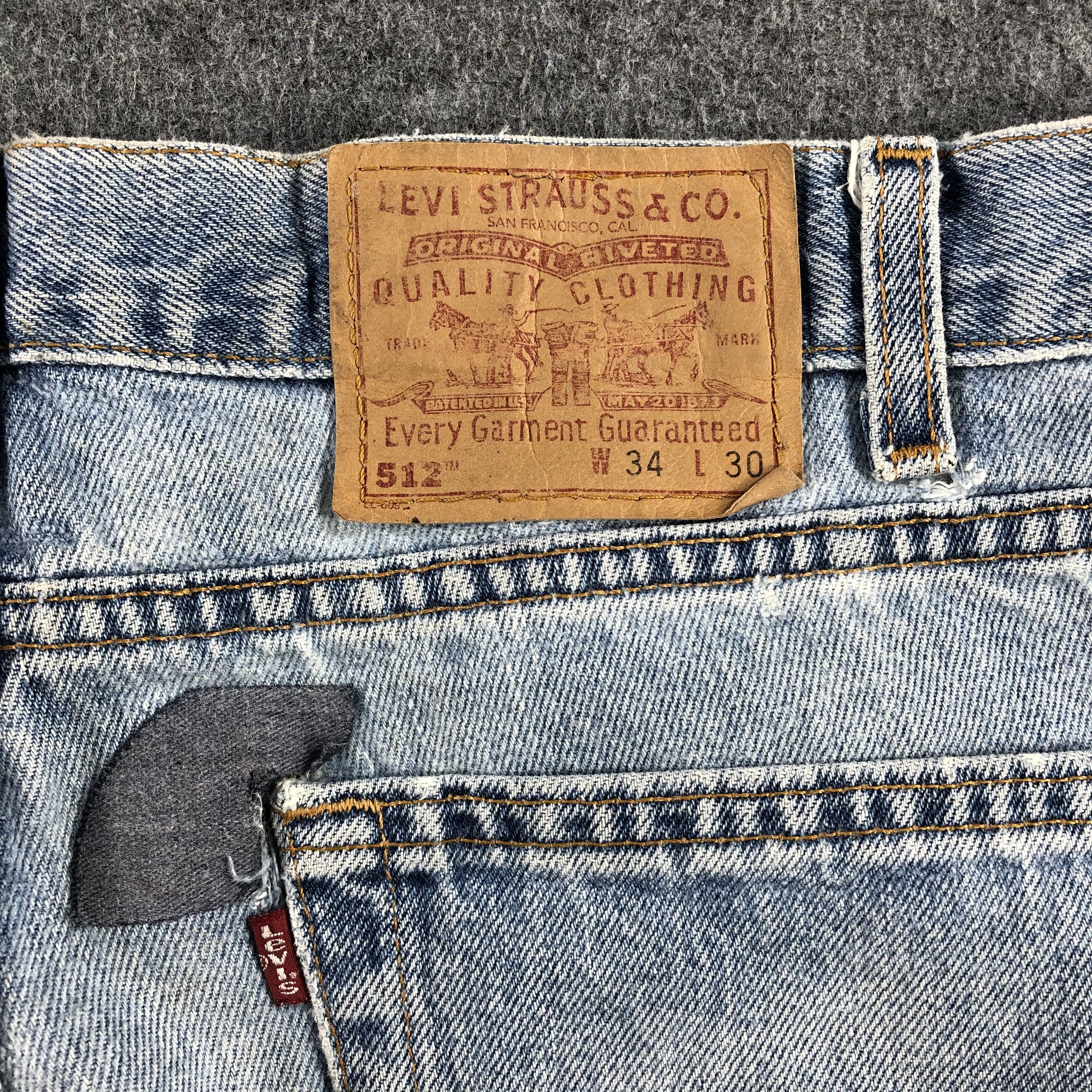 Levi's 90s Vintage Light Wash Levis 512 Jeans-J1665 Size US 34 / EU 50 - 5 Thumbnail