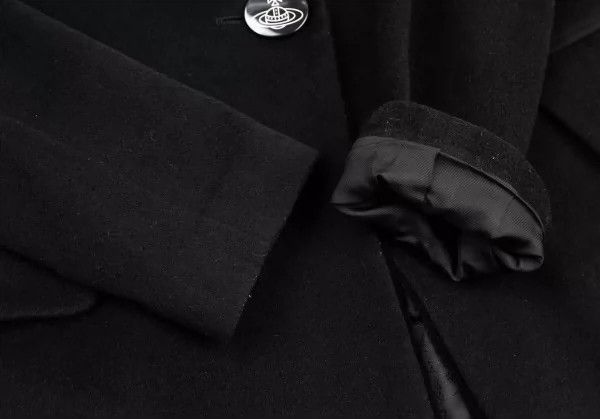 Vivienne Westwood Vivienne Westwood Black velvet love collar wool coat Size S / US 4 / IT 40 - 5 Thumbnail