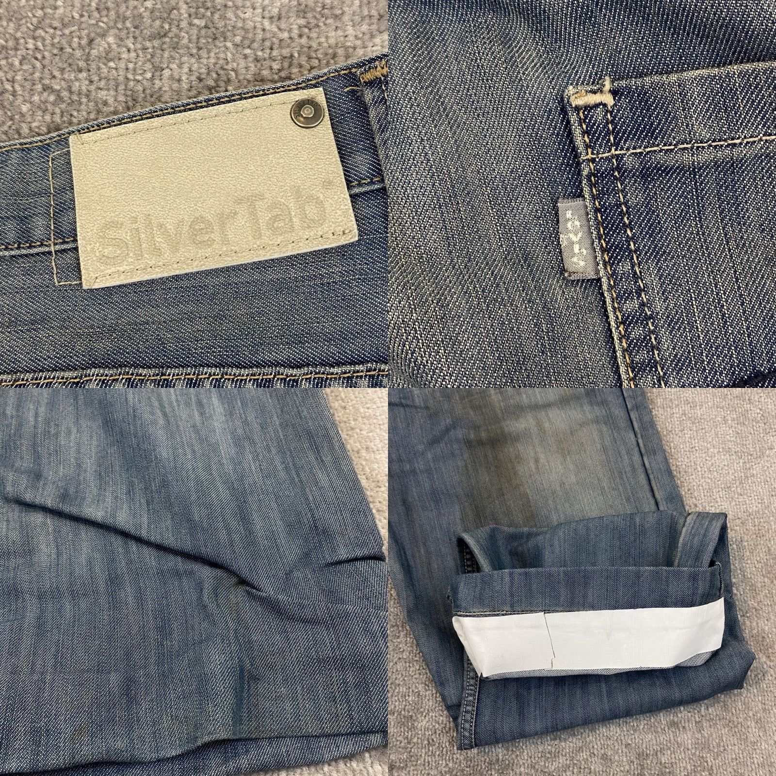 Levi's VINTAGE Levi's SilverTab Jeans Mens 38x31 Bootcut Baggy Loose Denim Cotton 5-Pocket Distressed Y2K Mens Size US 38 / EU 54 - 9 Thumbnail