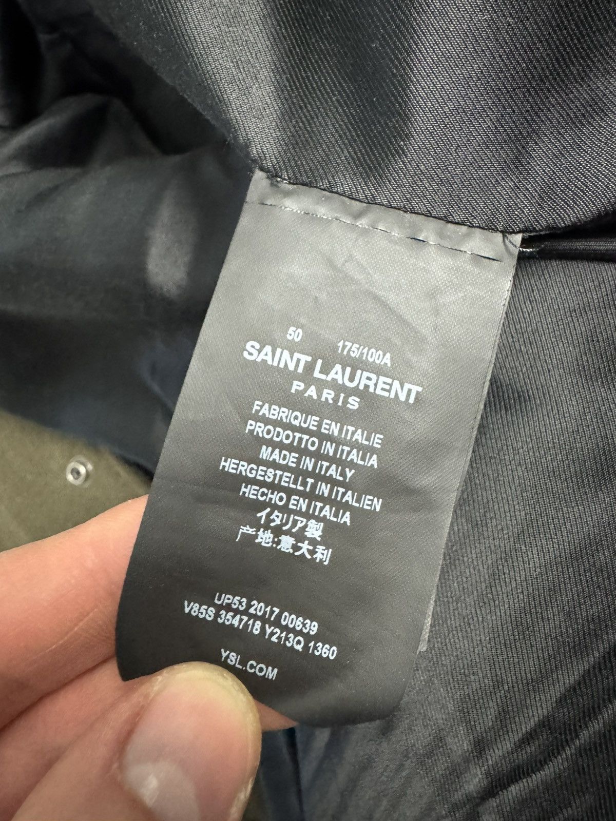 Saint Laurent Paris SLP Saint Laurent Paris olive hedi slimane teddy jacket Size US L / EU 52-54 / 3 - 12 Thumbnail