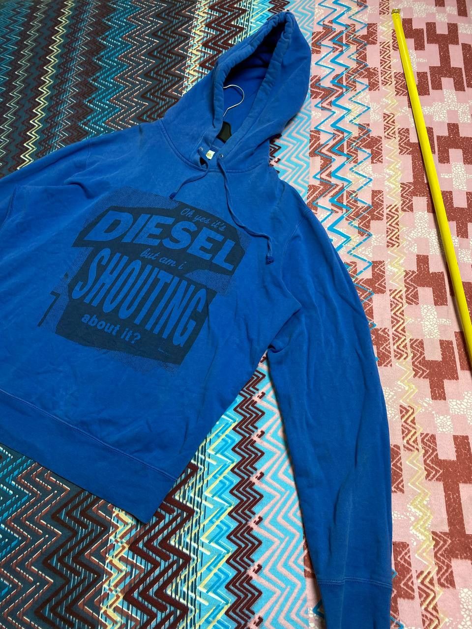 Diesel × Vintage Vintage 90s Diesel Big Logo black hoodie avantgarde Size US XL / EU 56 / 4 - 7 Thumbnail