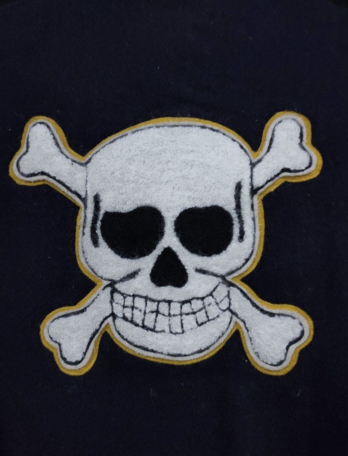 Delong 80’s RARE DELONG SKULL EMBROIDERY VARSITY JACKETS Size US L / EU 52-54 / 3 - 2 Thumbnail