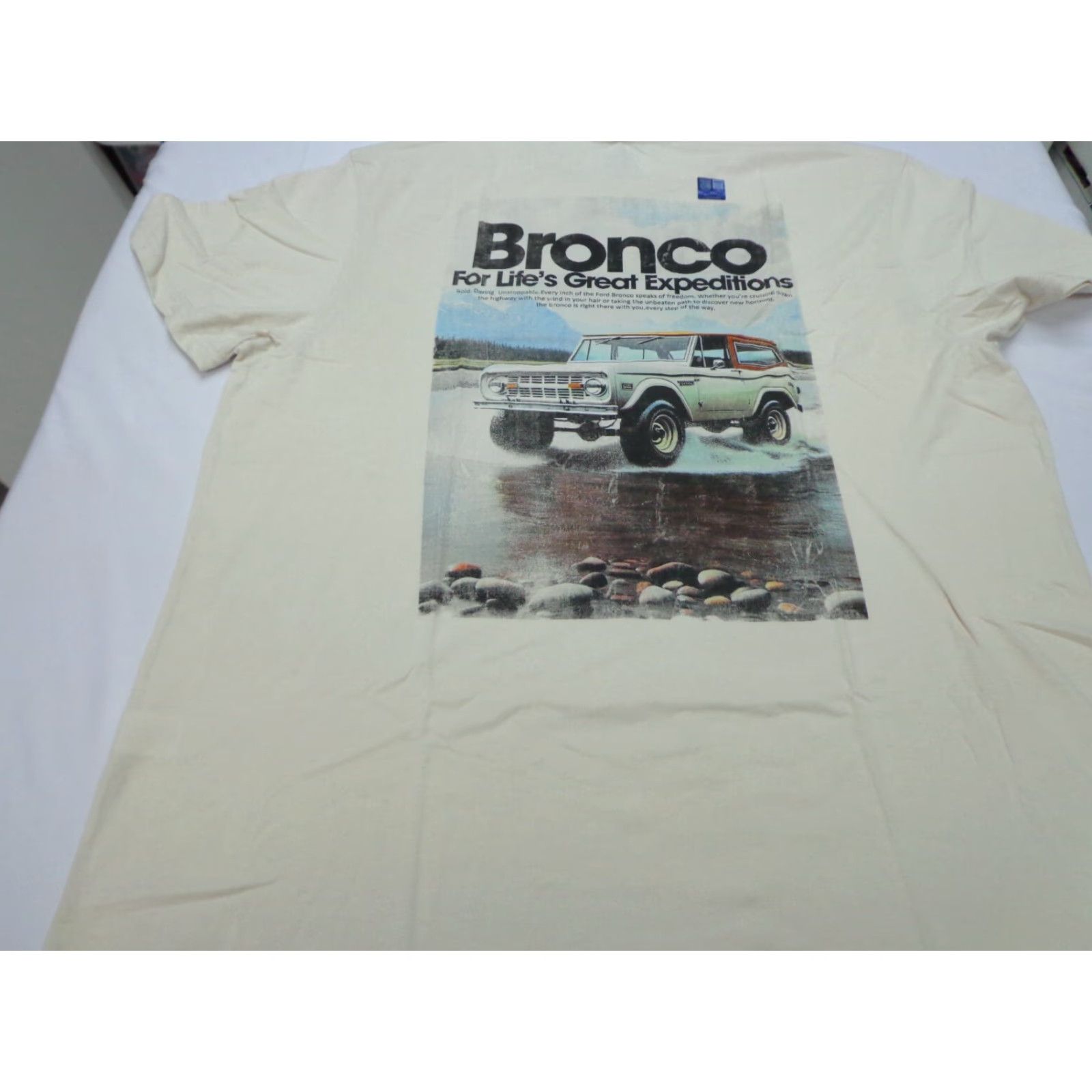 Ford FORD Bronco Shirt Mens XL Beige Graphic Band Screen Print T-Shirt Modern Novelty Vintage Look Size US XL / EU 56 / 4 - 8 Thumbnail