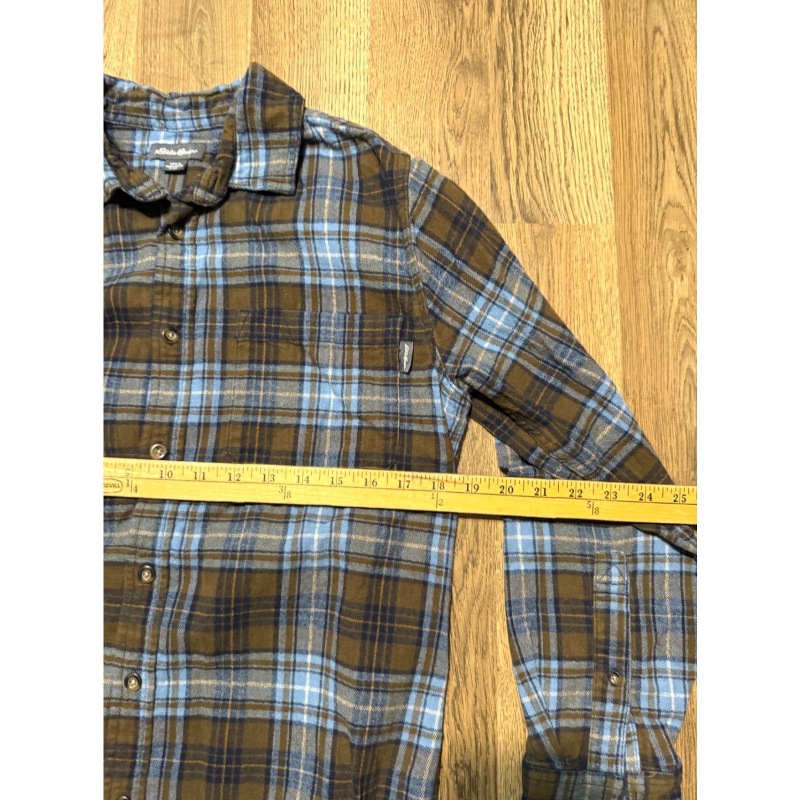 Eddie Bauer Eddie Bauer Shirt Men's Size Small Blue Brown Plaid Long Sleeve Button Up Shirt Size US S / EU 44-46 / 1 - 6 Thumbnail