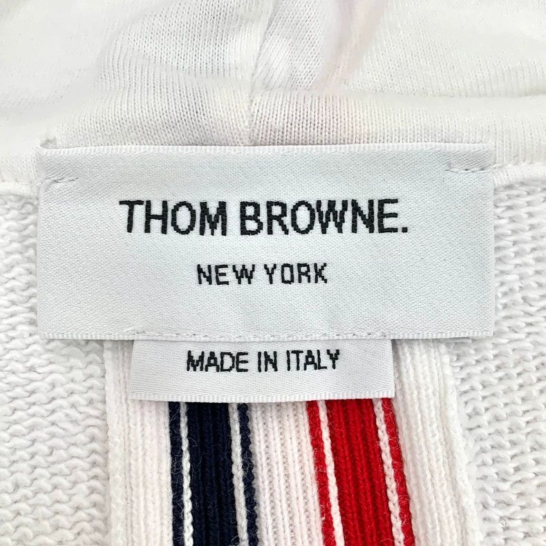 Thom Browne Thom Browne size1 Cotton hooded drawstring zipper long slee Size US S / EU 44-46 / 1 - 6 Thumbnail
