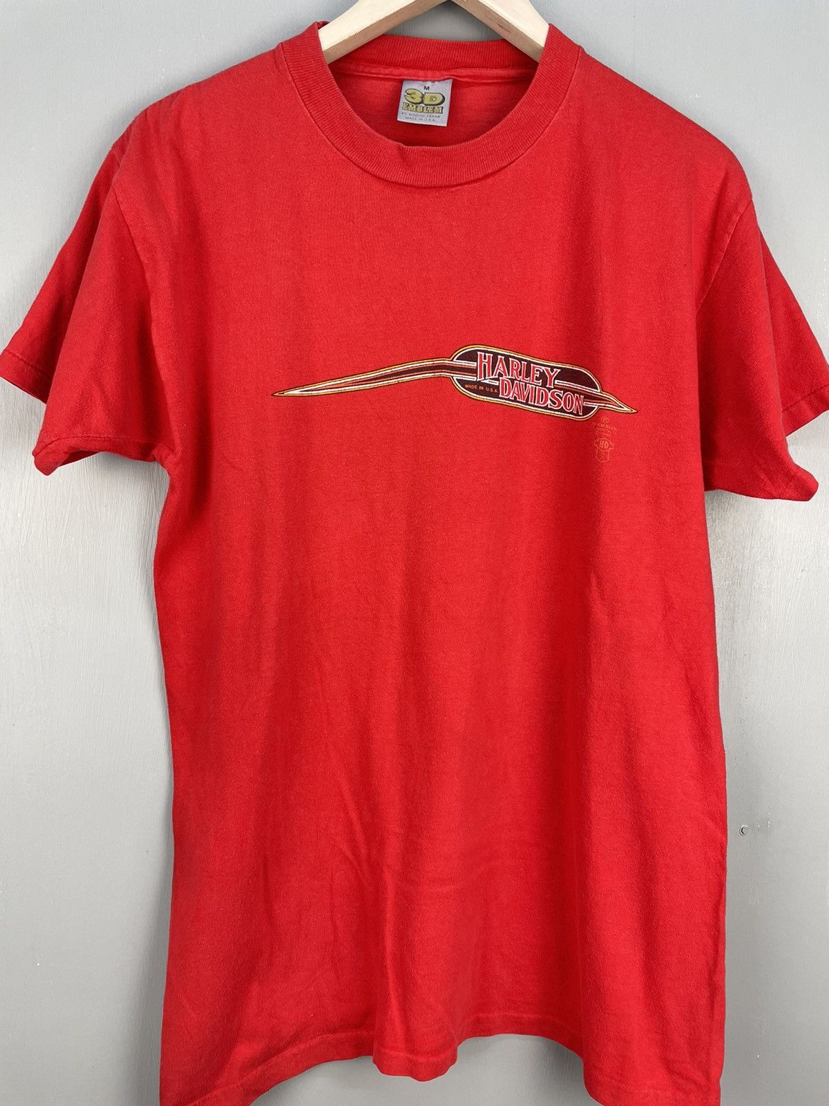 Harley Davidson Vintage 80s Harley Davidson 3D emblem t shirt Size US M / EU 48-50 / 2 - 3 Thumbnail
