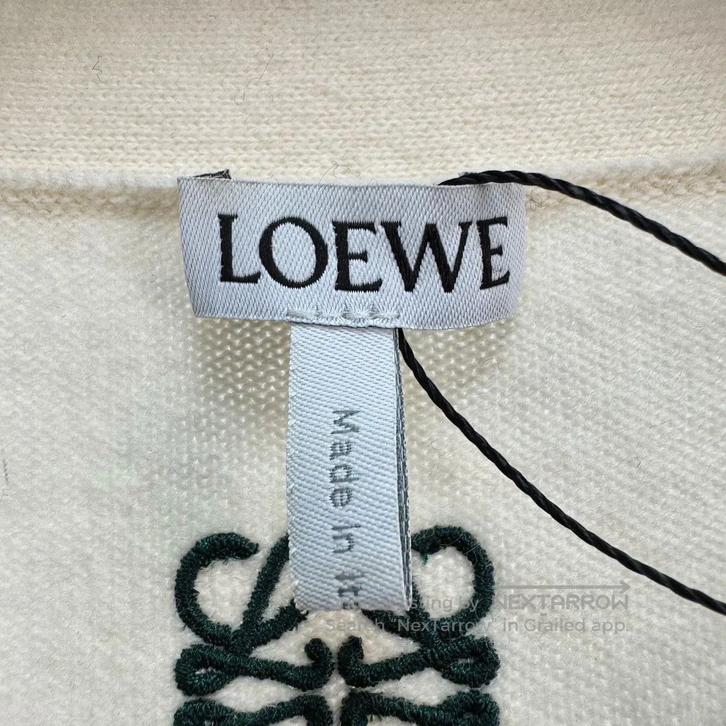 Loewe Loewe Embroidered Tassel Cardigan in Cream. Size L / US 10 / IT 46 - 6 Thumbnail