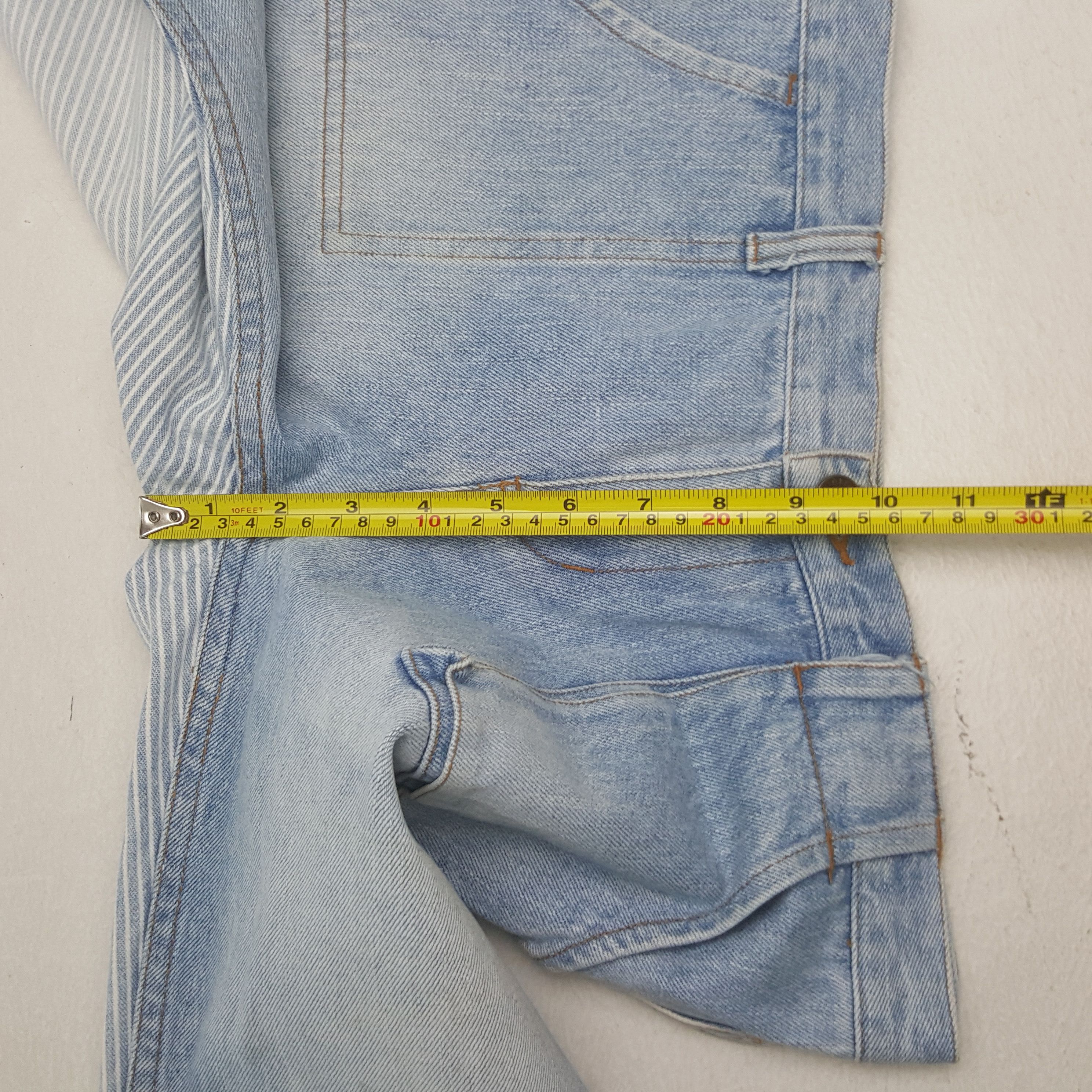 Japanese Brand Vintage Point Striped Style Denim Jeans Size US 29 - 8 Thumbnail