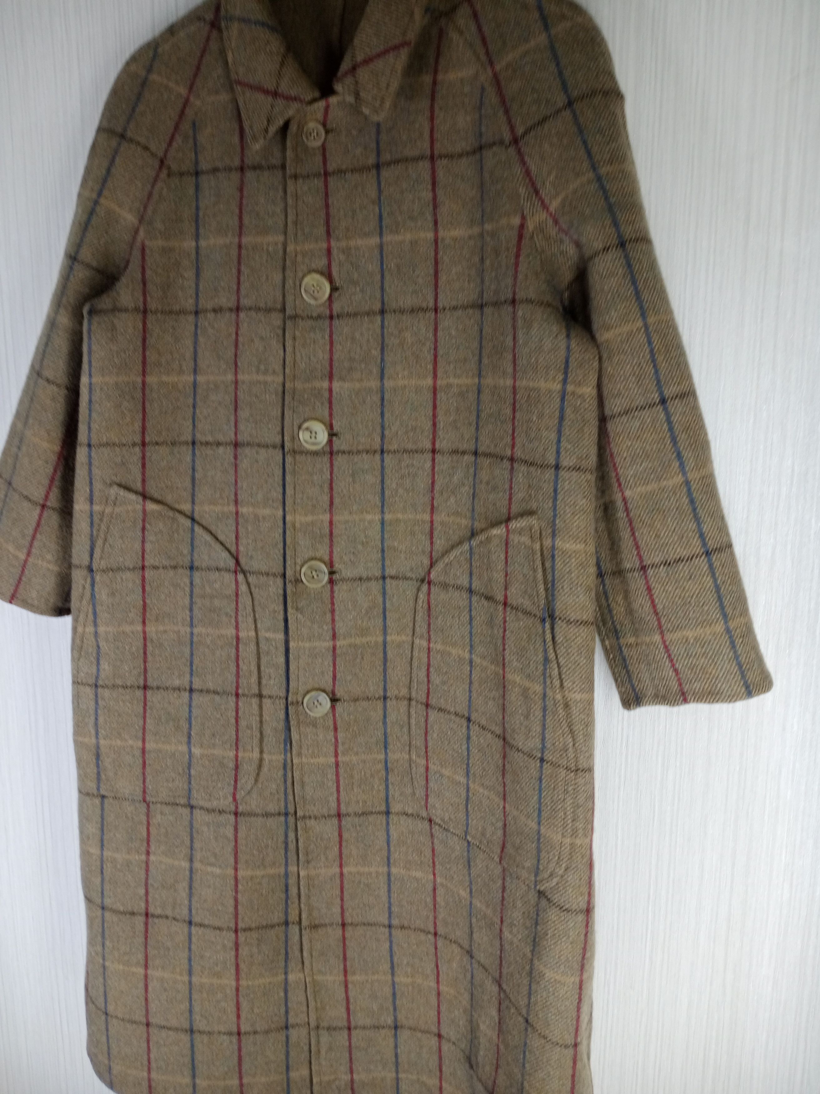 Burberry Rare Vintage 80s Burberrys Reversible Wool Long Jacket Size US M / EU 48-50 / 2 - 5 Thumbnail