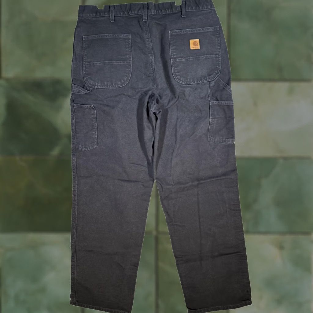Carhartt Carhartt Pants Mens 38x34 Black B11 Washed Duck Dungaree Carpenter Canvas Workwear 90s Mens Size US 38 / EU 54 - 1 Thumbnail