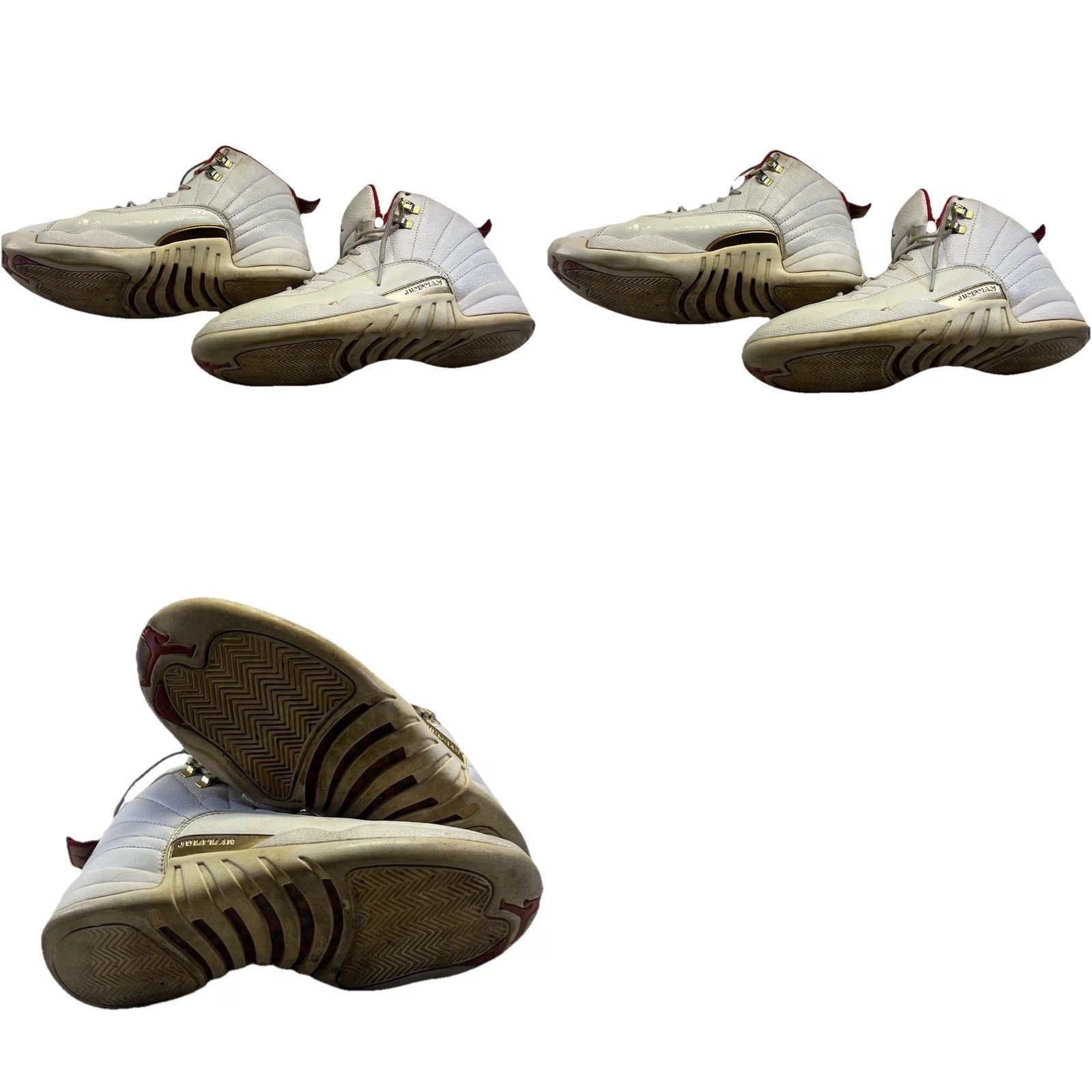 Nike Nike Air Jordan 12 Retro FIBA 2019 White Red Gold Men’s 11 Sneaker 130690-107 Size US 11 / EU 44 - 8 Thumbnail
