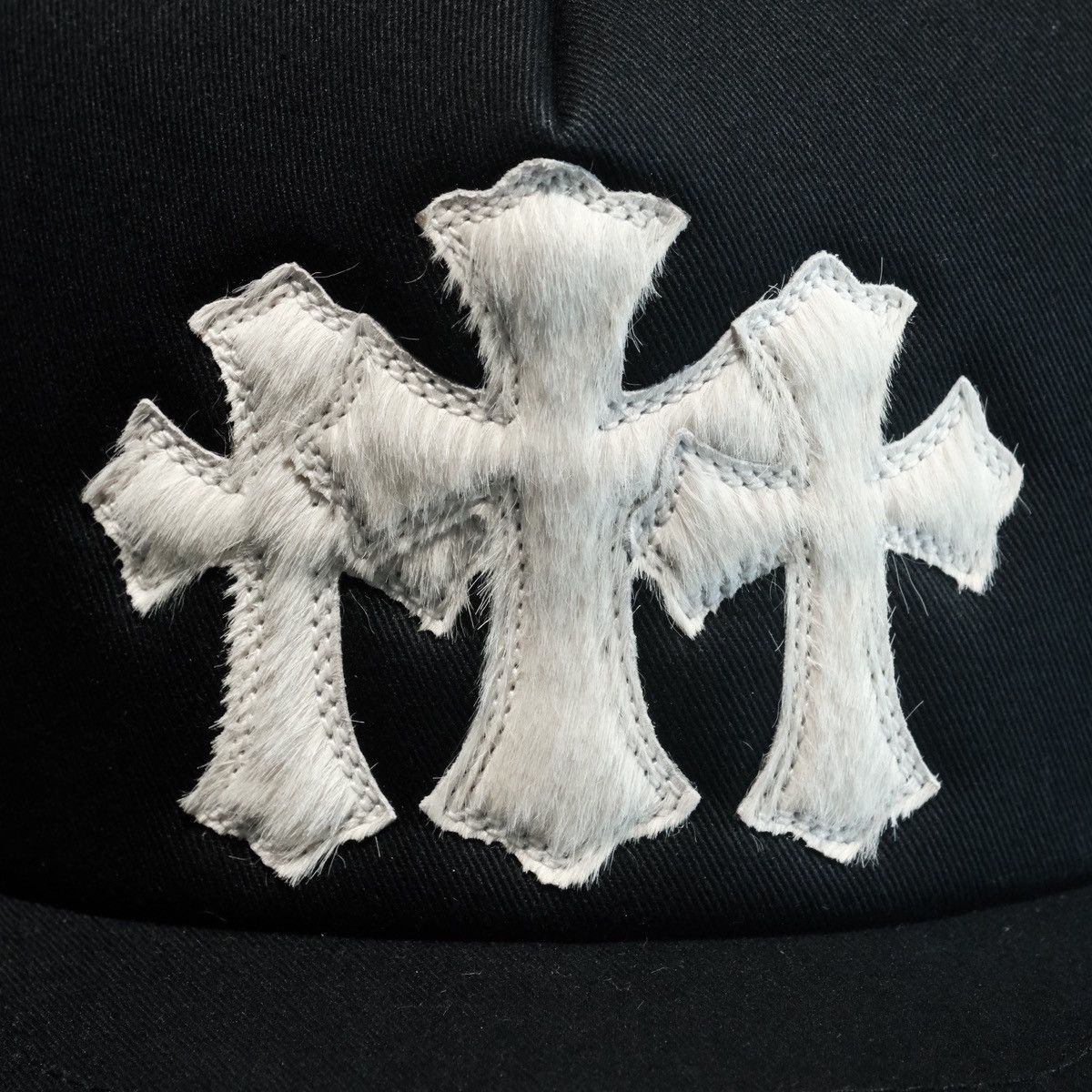 Chrome Hearts CHROME HEARTS TRUCKER CAP - CEMETERY PONY HAIR PATCHWORK Size ONE SIZE - 2 Thumbnail
