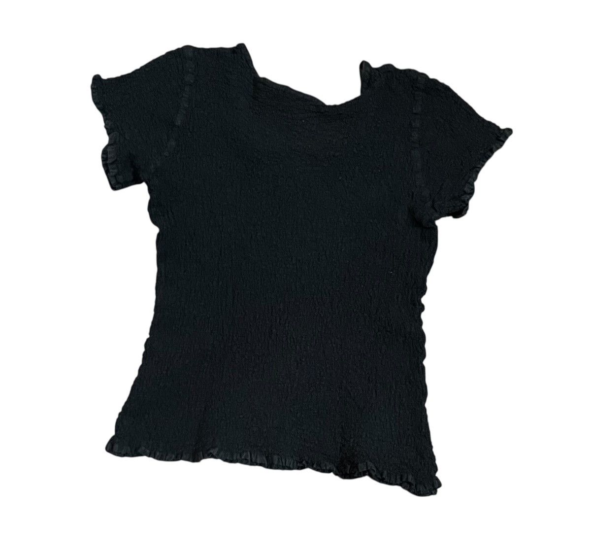 Issey Miyake TAX FREE 🇺🇸 issey miyake me pleated wrinkled black tee Size S / US 4 / IT 40 - 5 Thumbnail