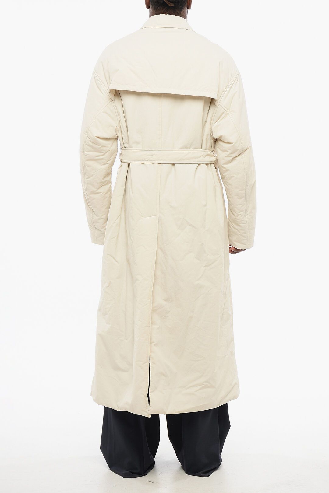 Gucci og1mm0825 Belted Monogram Supreme Padded Coat in White Size US S / EU 44-46 / 1 - 2 Thumbnail