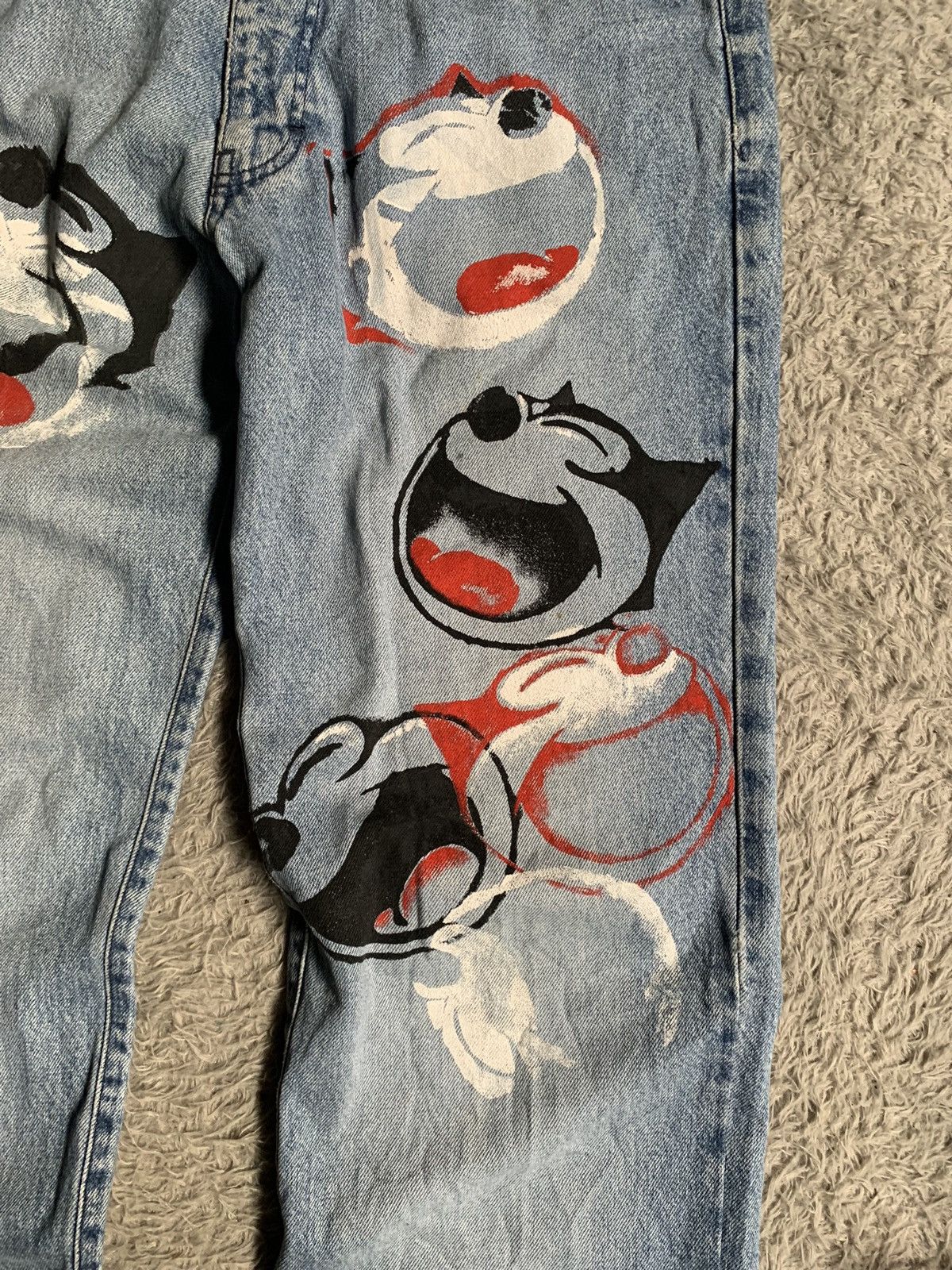 Iceberg Vintage history iceberg felix the cat denim pant jeans Size US 32 / EU 48 - 3 Thumbnail