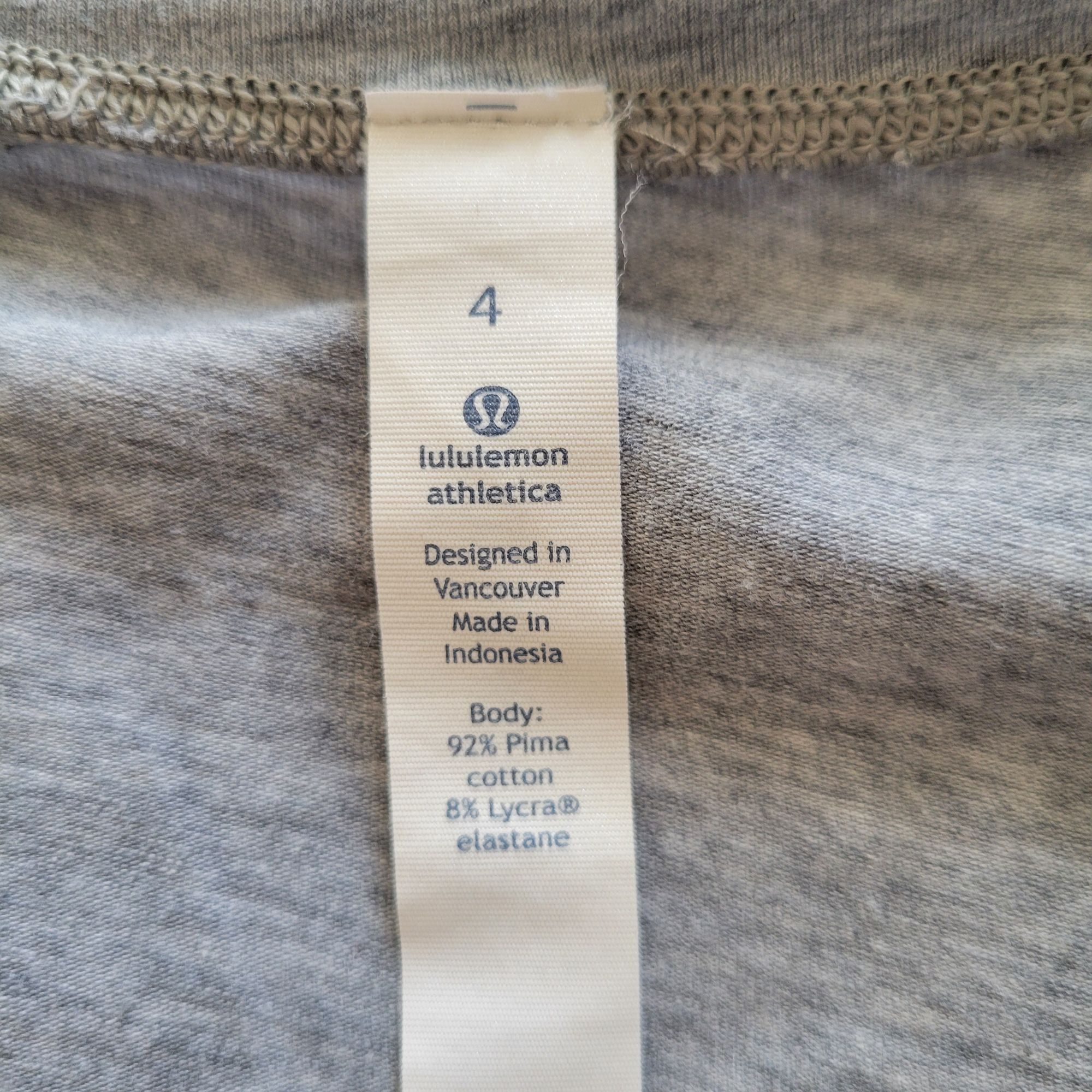Lululemon Lululemon EMERALD Gray Long Sleeve Tee Top 4 Cotton Lightwei Size S / US 4 / IT 40 - 2 Thumbnail