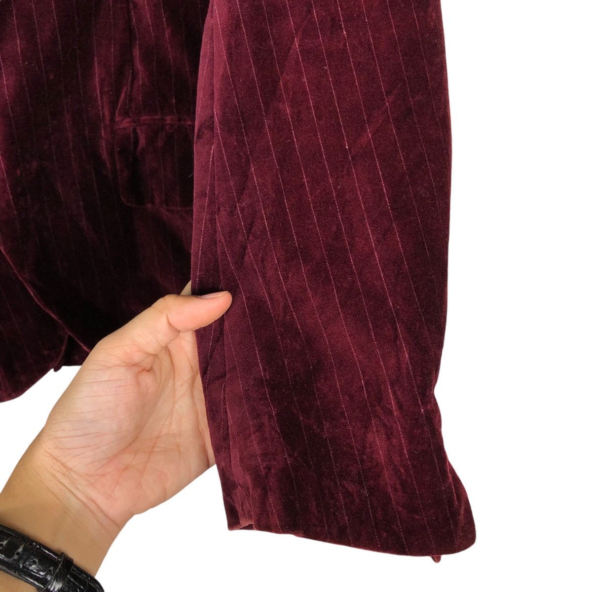 Japanese Brand 📌Vintage Chore Velvet Jacket Striped Michel Klein Homme Size US S / EU 44-46 / 1 - 16 Thumbnail