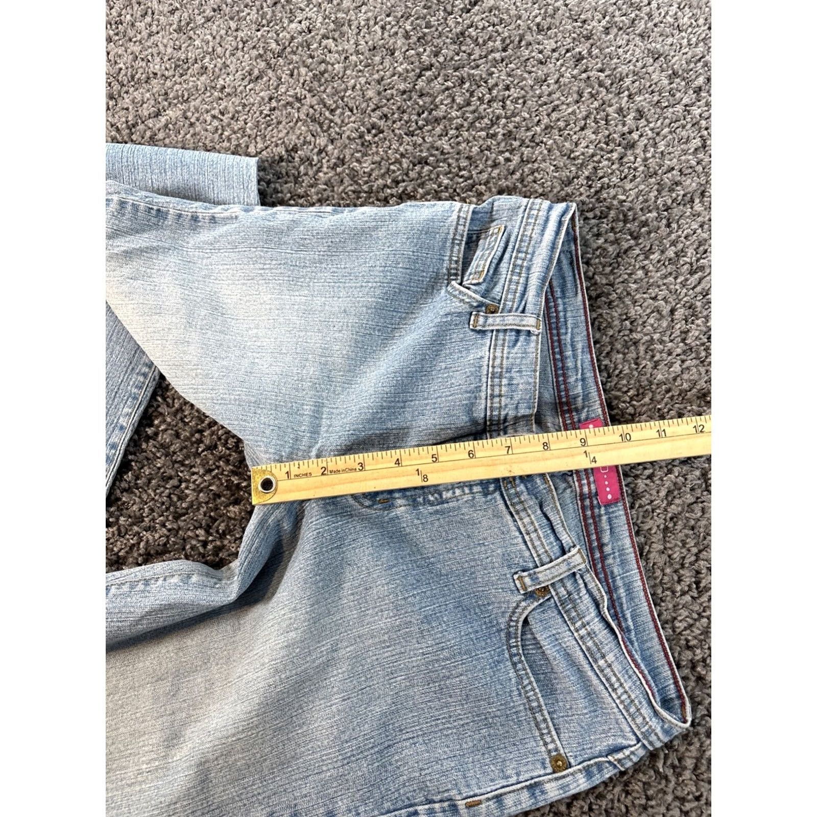 Vintage VINTAGE Glo Jeans Womens Bootcut Jeans 32 30 Low Rise Light Wash Embroidered Blue 80s 90s Womens Size 24" / US 00 / IT 34 - 5 Thumbnail