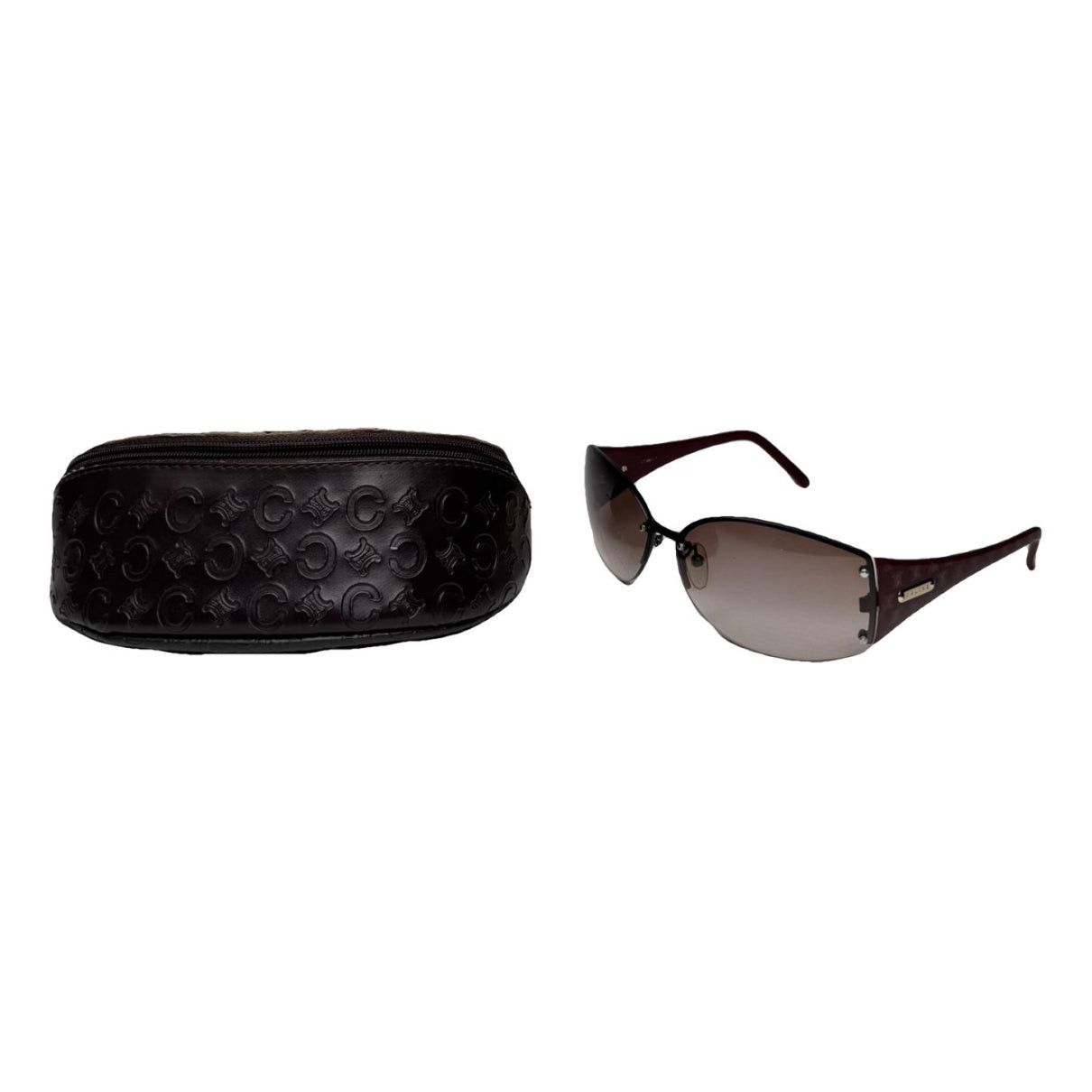Celine Purple Plastic Sunglasses Size ONE SIZE - 1 Thumbnail