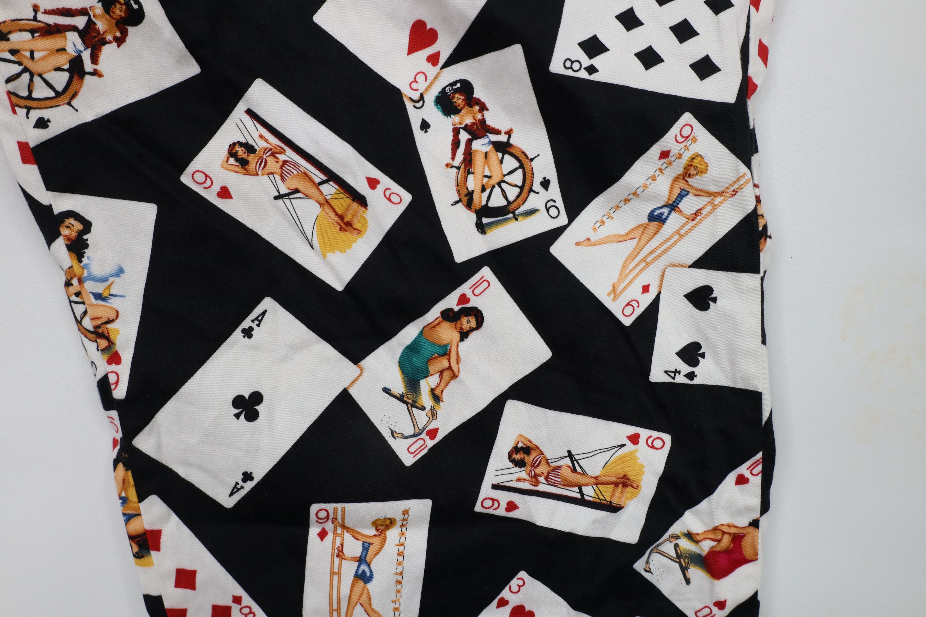 Vintage Loudmouth Golf Pinup Girl Card Poker Golfing Chino Pants Size US 42 / EU 58 - 5 Thumbnail