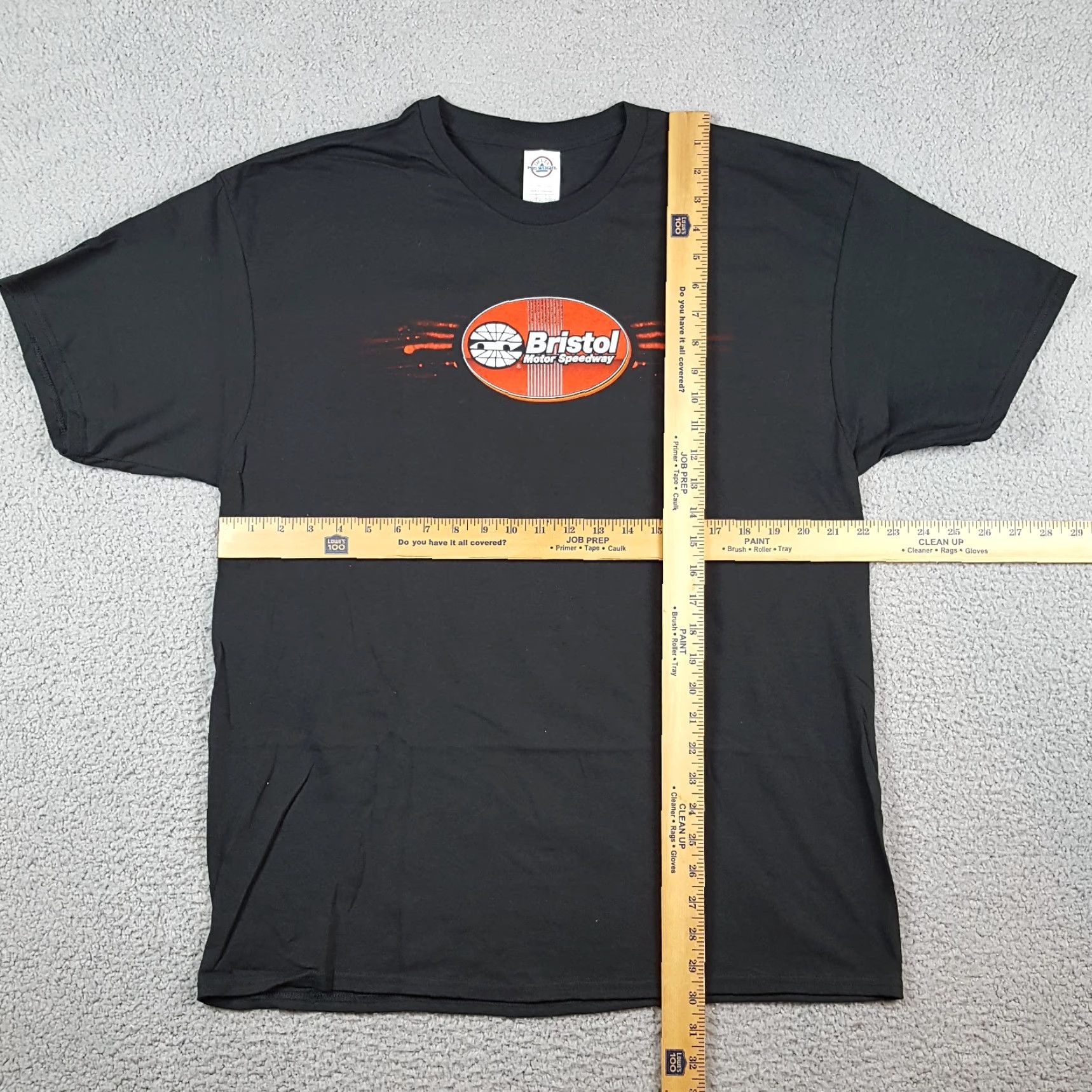 Delta NASCAR Bristol Thunder Valley Racing Men's Size XL Retro Black Tee T Shirt Car Size US XL / EU 56 / 4 - 6 Thumbnail