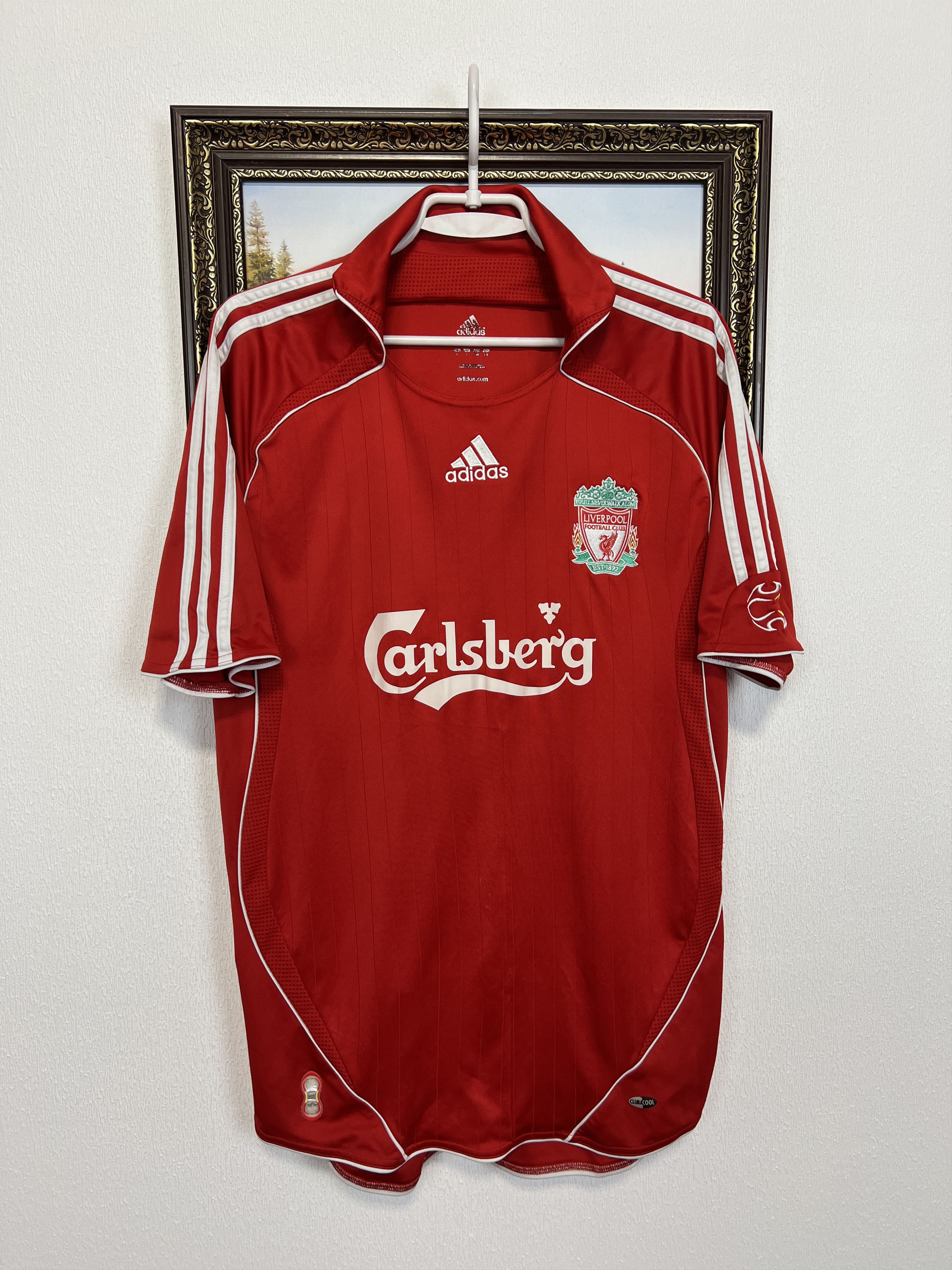 Adidas Liverpool Home football shirt 2006 Soccer Jersey Trikot Rare Size US L / EU 52-54 / 3 - 1 Thumbnail
